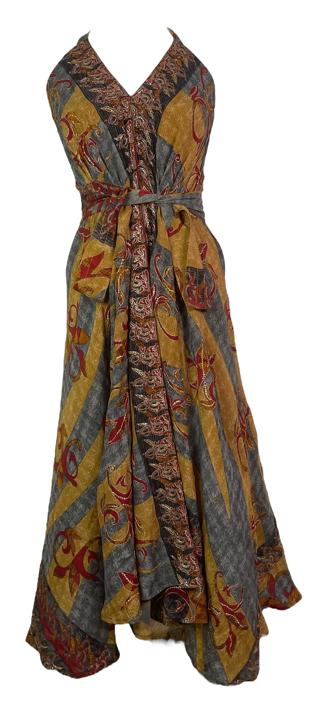 PREVIEW PRC7755 Avatar Pure Silk Maxi Dress with Belt