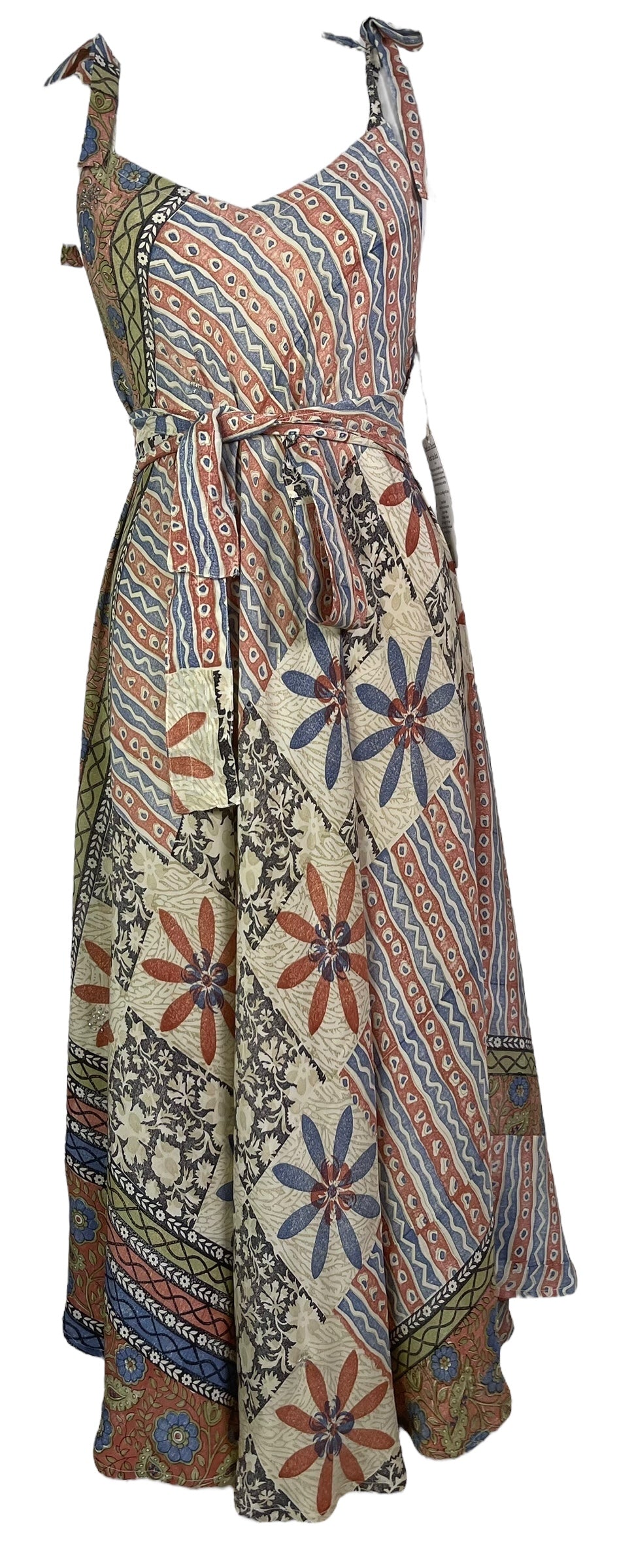 PRC8281 Avatar Pure Silk Maxi Dress with Belt