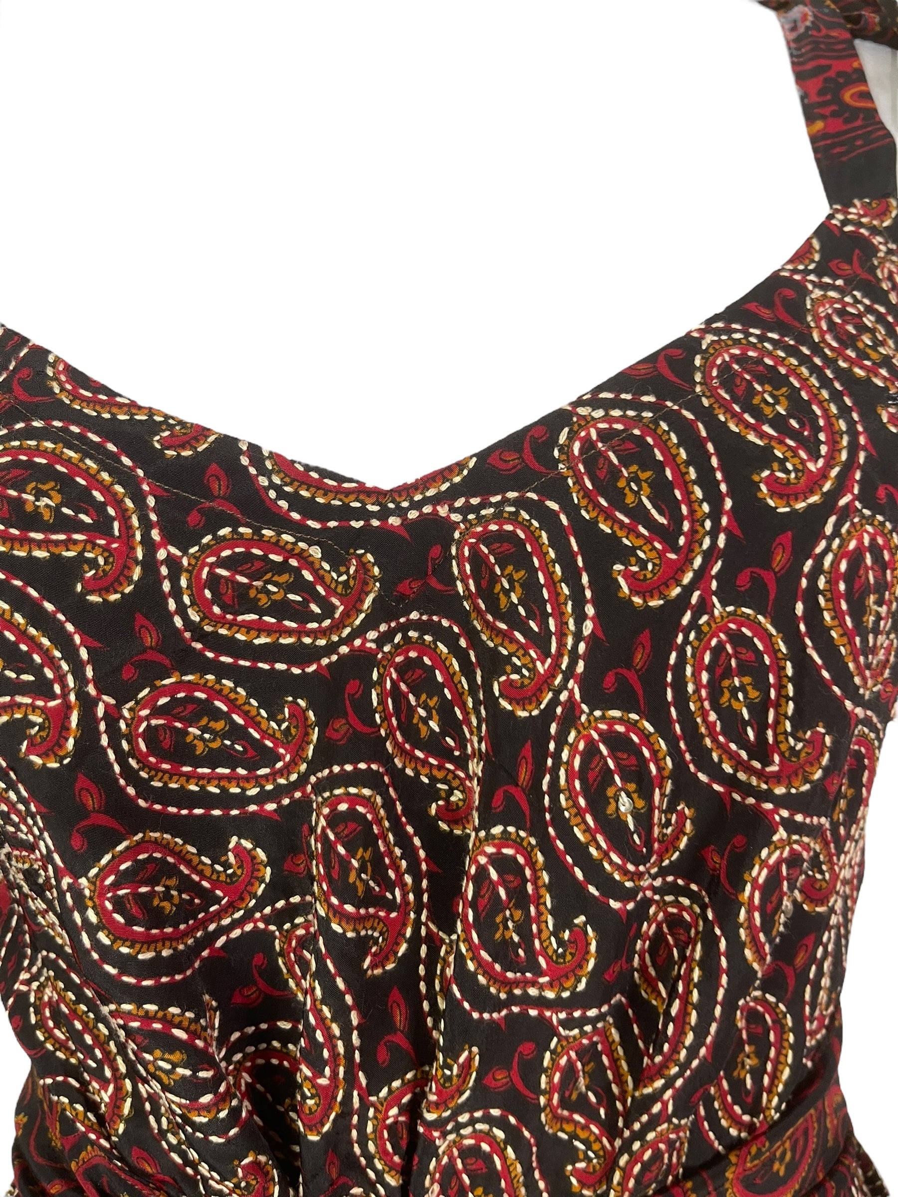 PRC7750 Avatar Pure Silk Maxi Dress with Belt