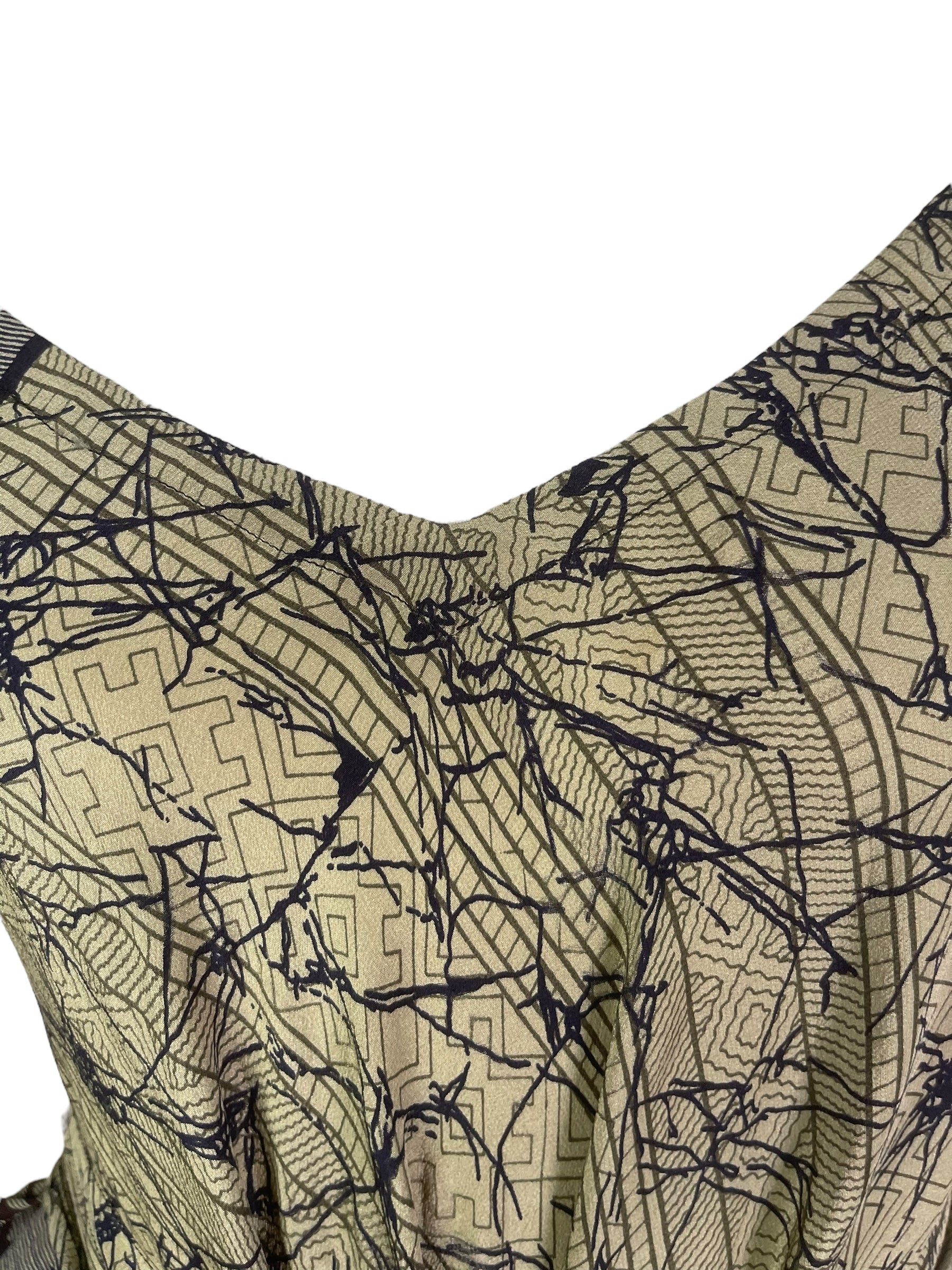 PRC7747 Avatar Pure Silk Maxi Dress with Belt