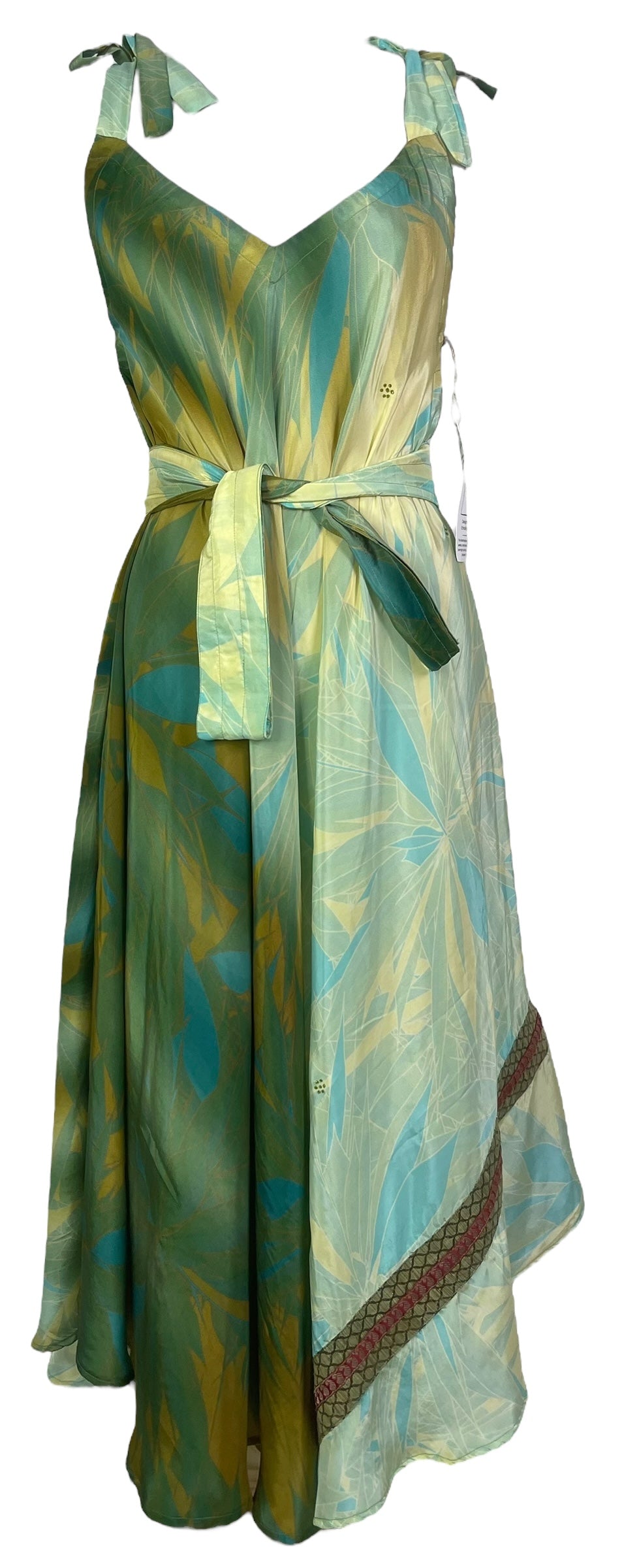 PRC8290 Avatar Pure Silk Maxi Dress with Belt