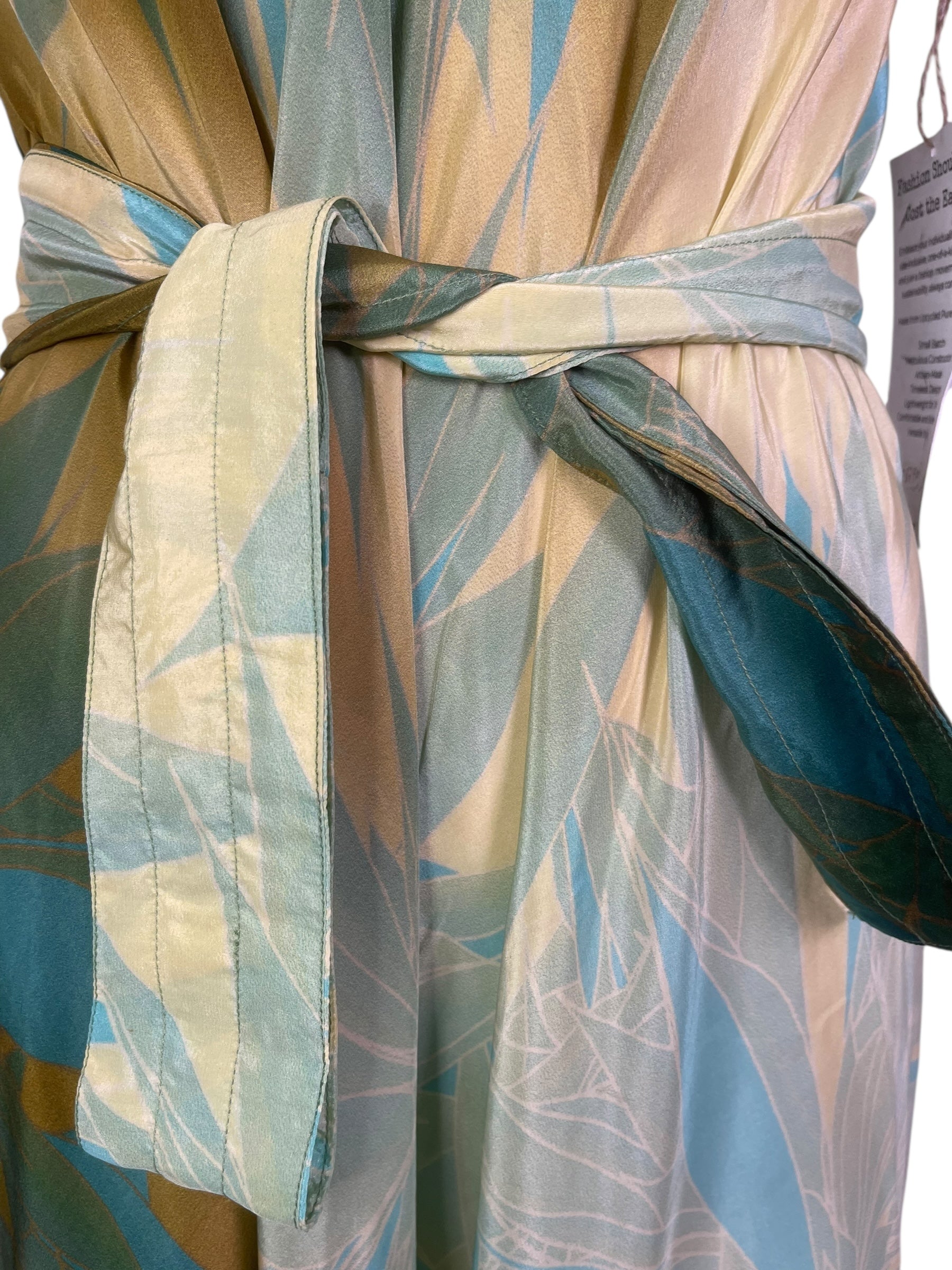 PRC8290 Avatar Pure Silk Maxi Dress with Belt