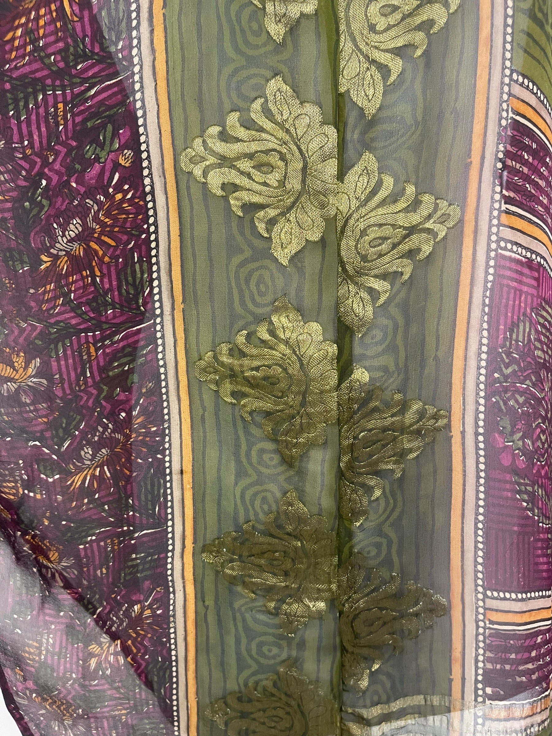 PRG9035 Sheer Wabi Sabi Pure Silk Waterfall Top