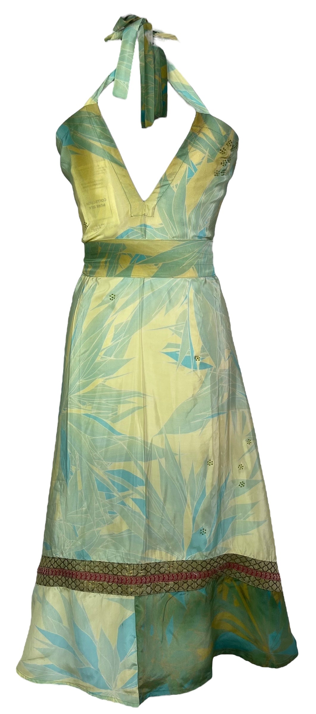 PRC8290 Avatar Pure Silk Maxi Dress with Belt