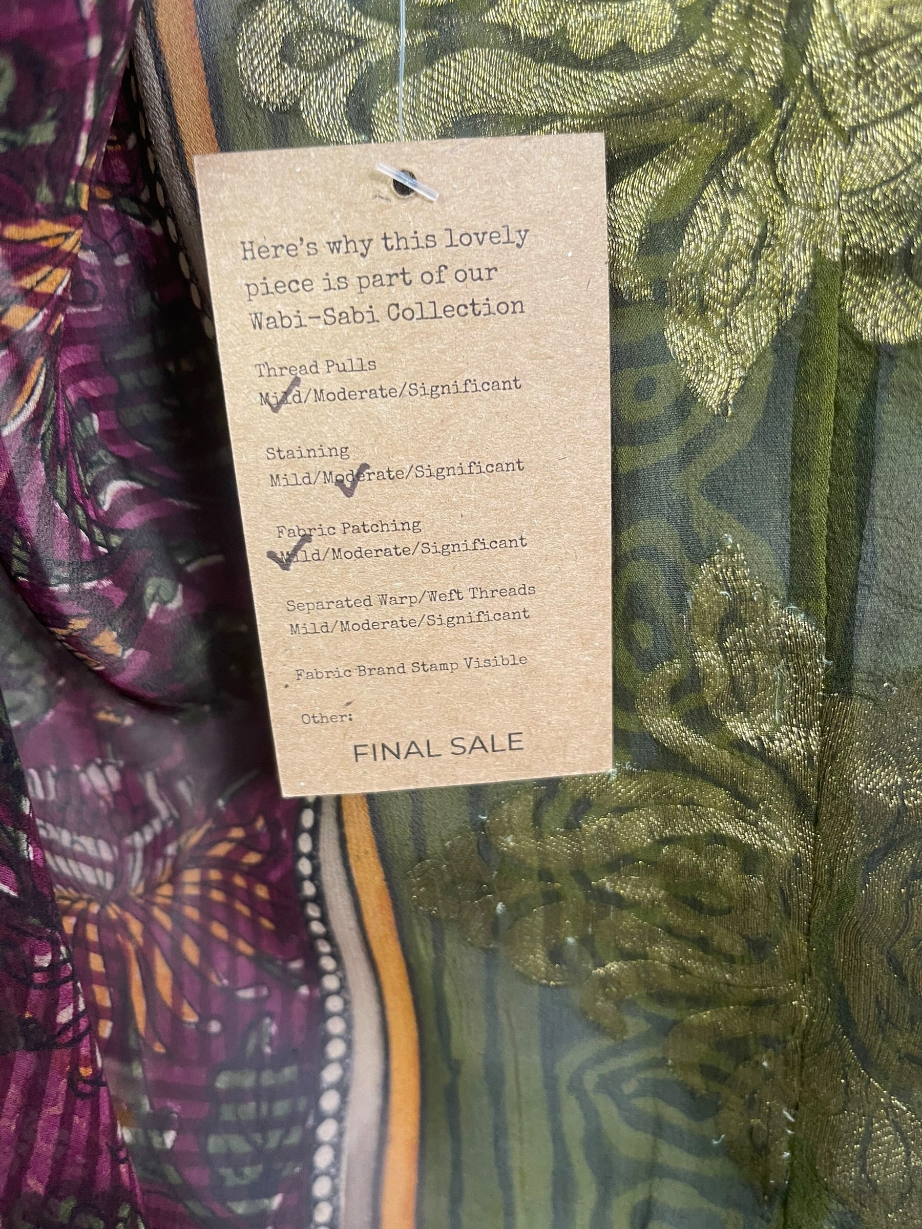 PRG9035 Sheer Wabi Sabi Pure Silk Waterfall Top