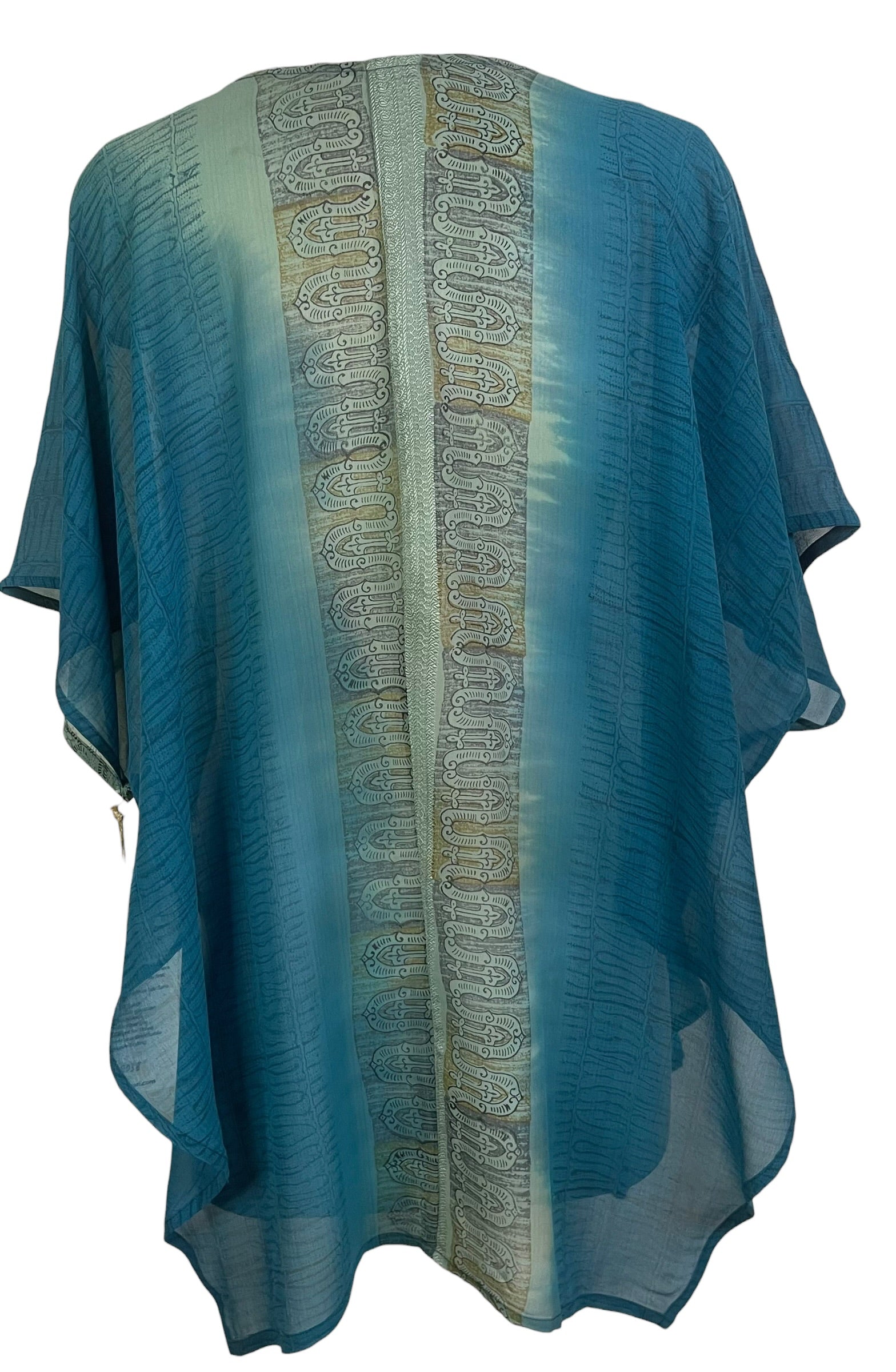 PRG9038 Sheer Wabi Sabi Pure Silk Waterfall Top