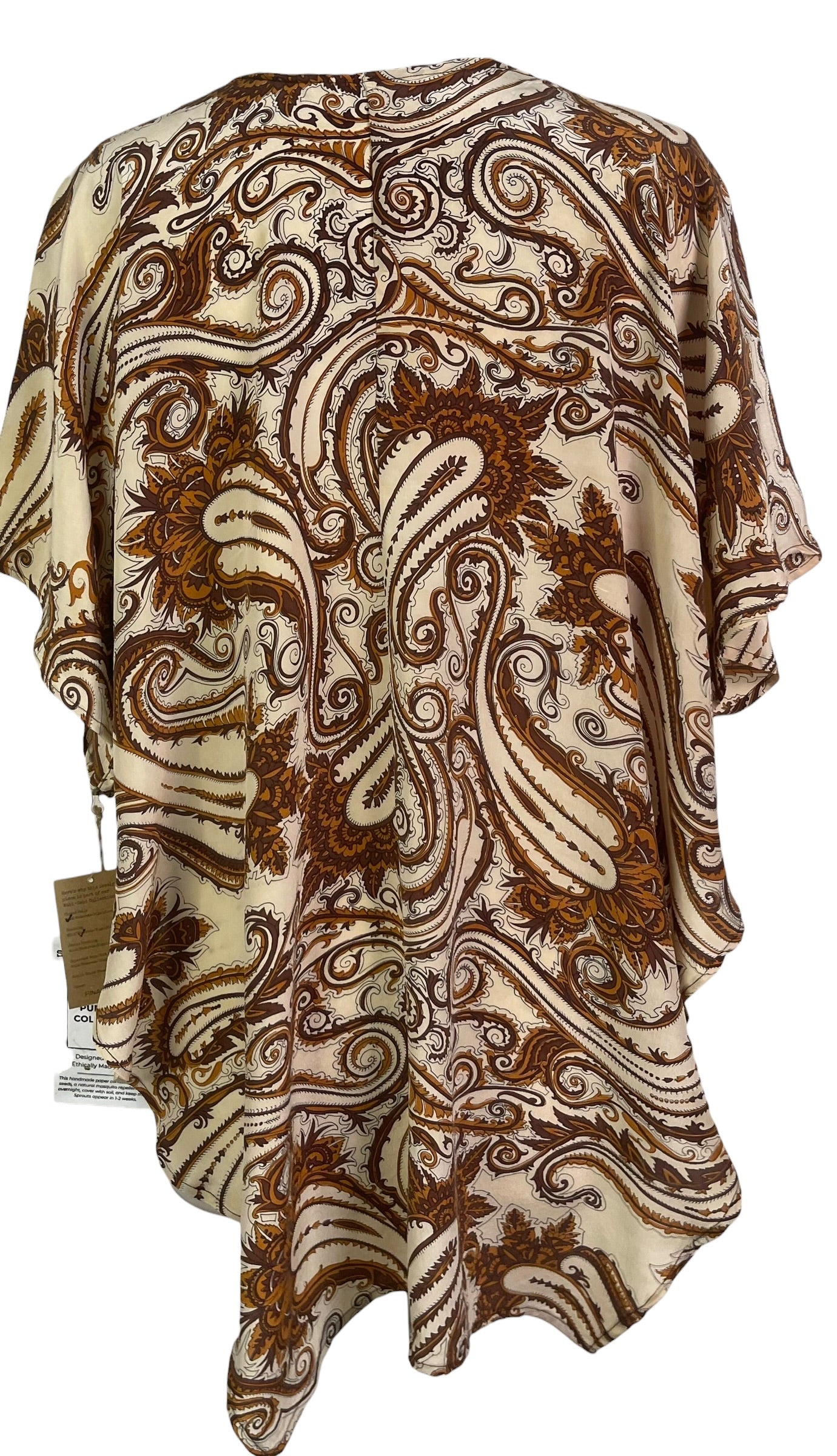PRC8967 Wabi Sabi Pure Silk Waterfall Top