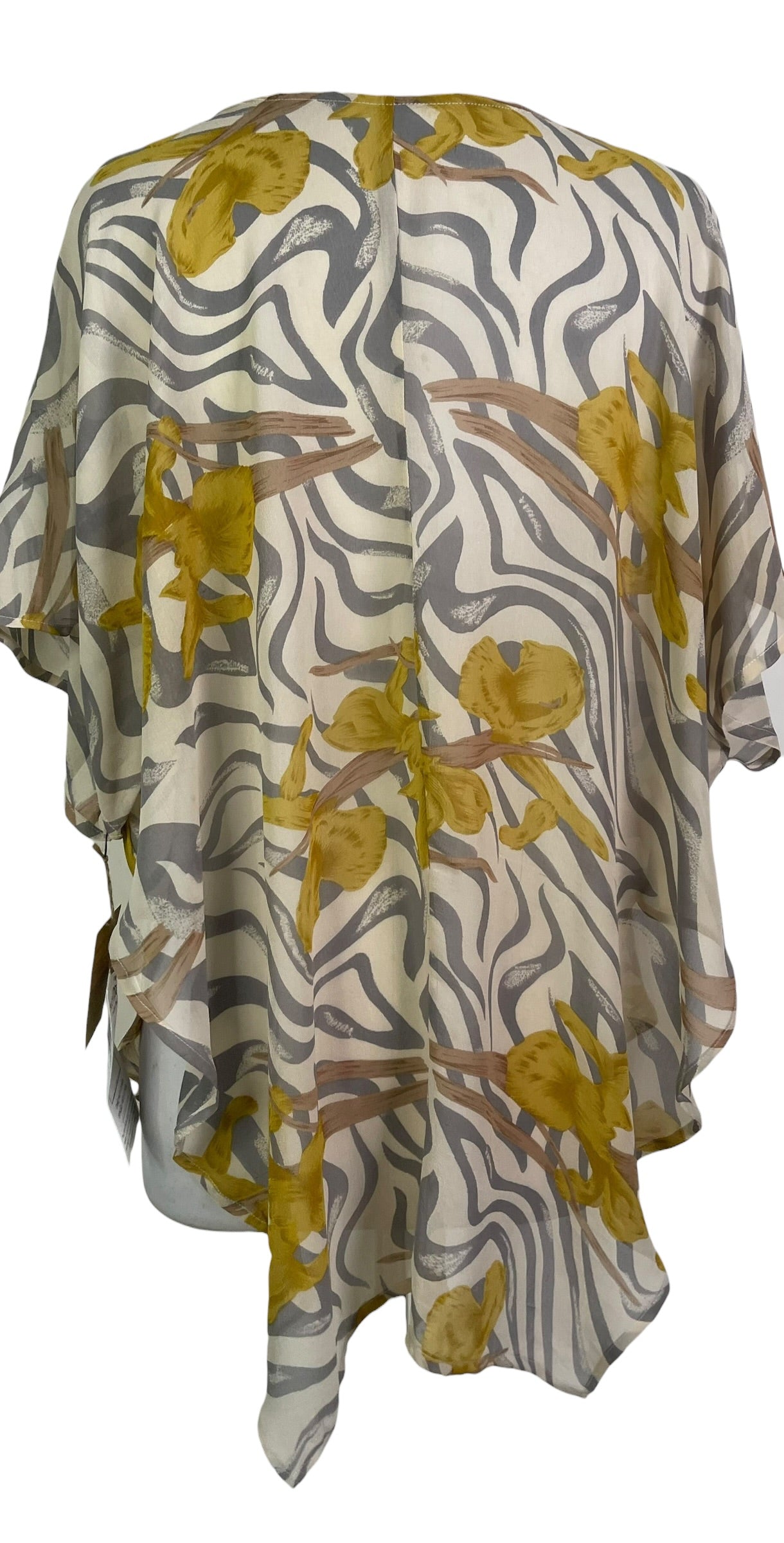 PRG9032 Sheer Wabi Sabi Pure Silk Waterfall Top
