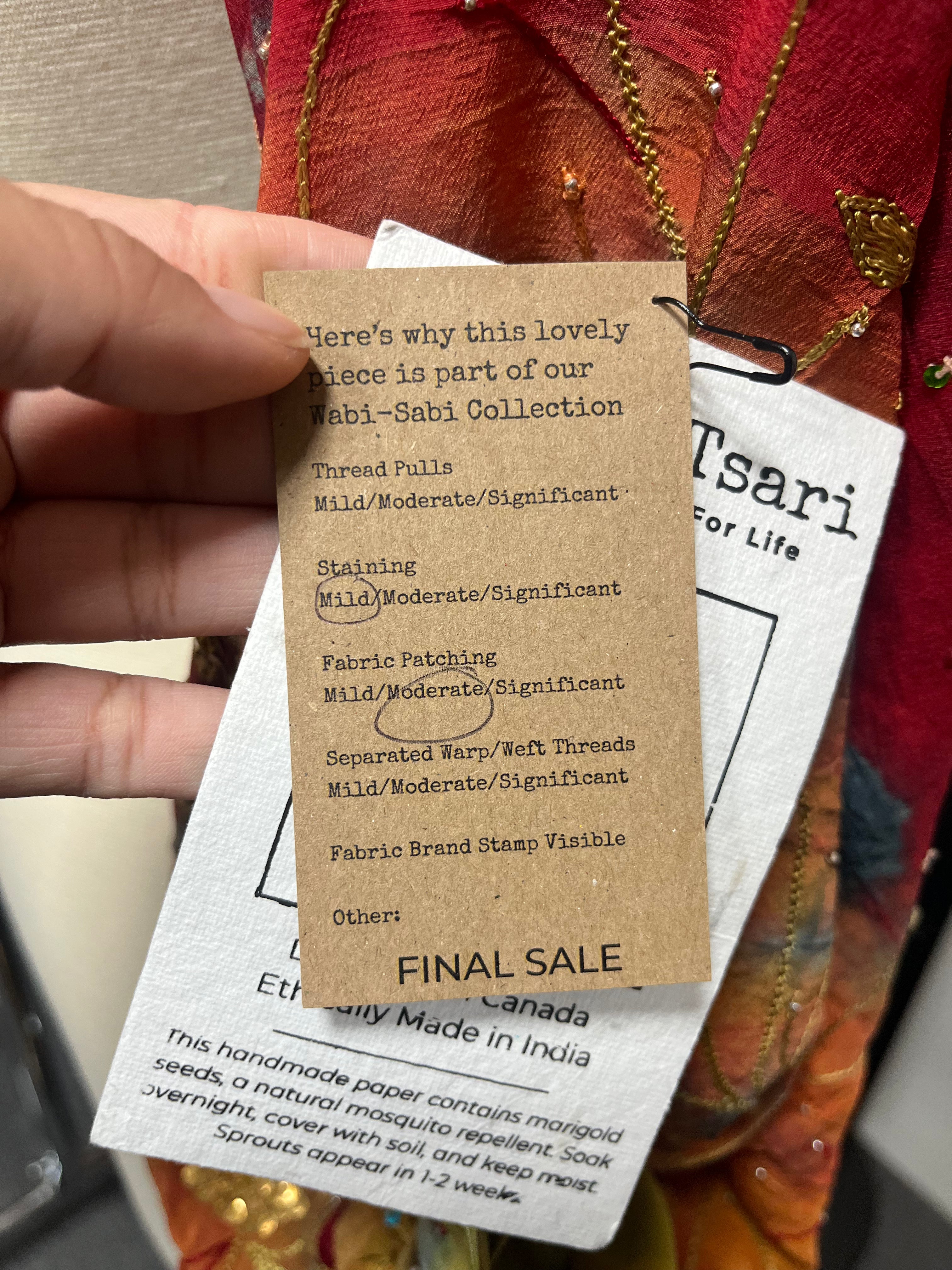 PRC8295A Wabi Sabi Pure Silk Bolero