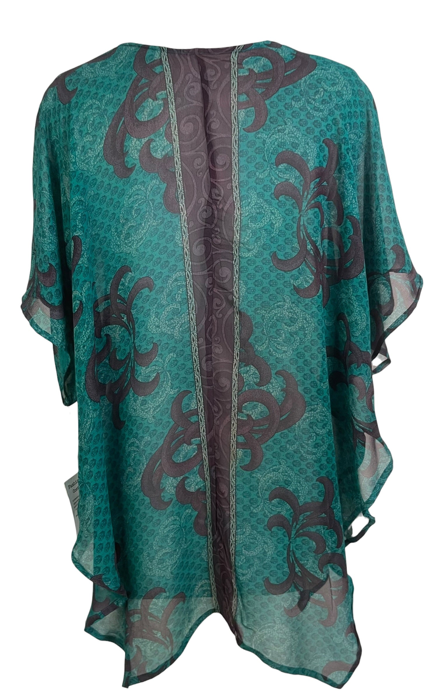 PRG8962 Sheer Wabi Sabi Pure Silk Waterfall Top