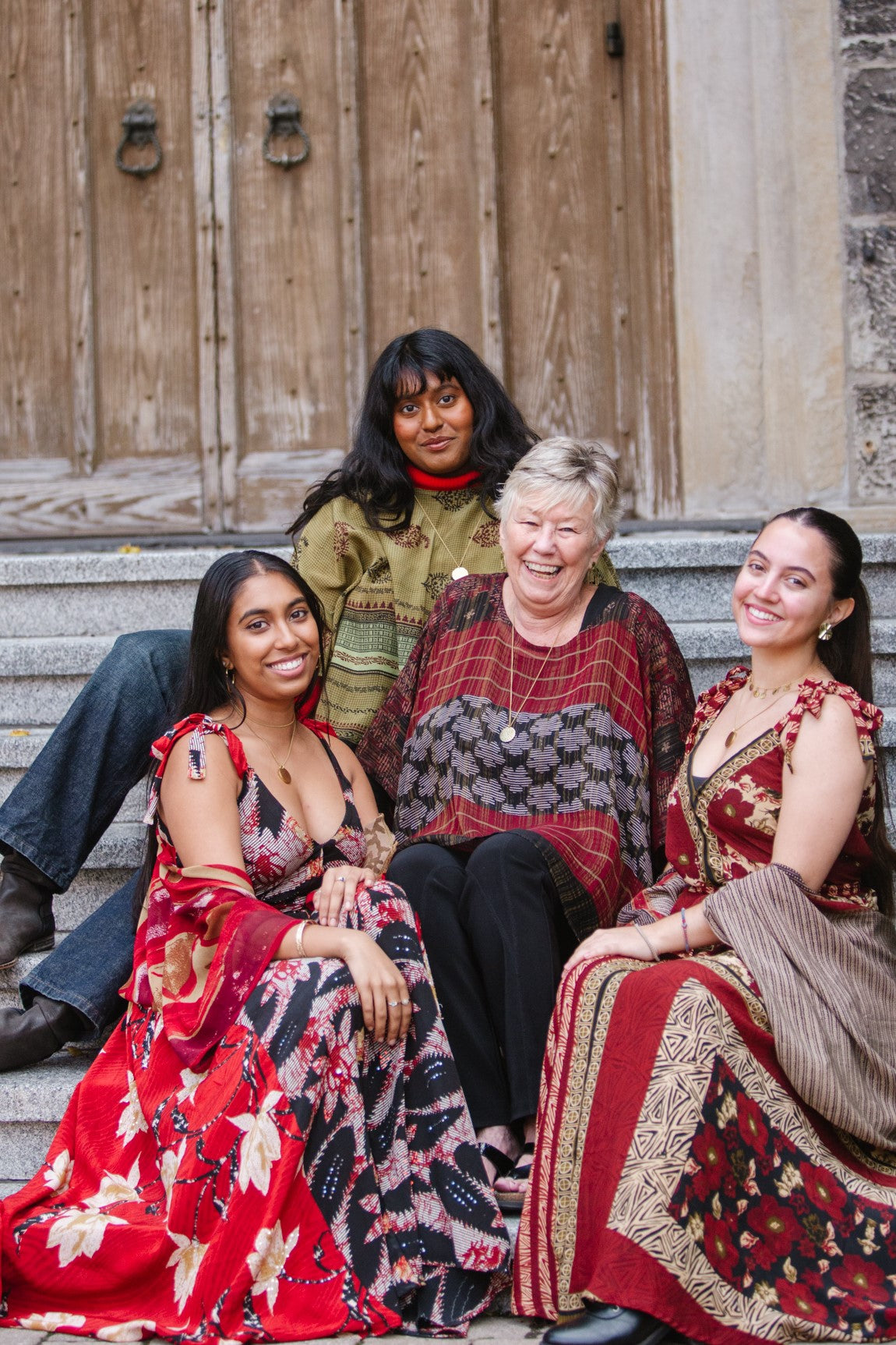 Together We Can Donation Necklace by Donation – Handmade ethical Necklace from sariKNOTsari using upcycled silk. Designed in Canada for travel and slow fashion, loved from Toronto to LA to Sydney.
