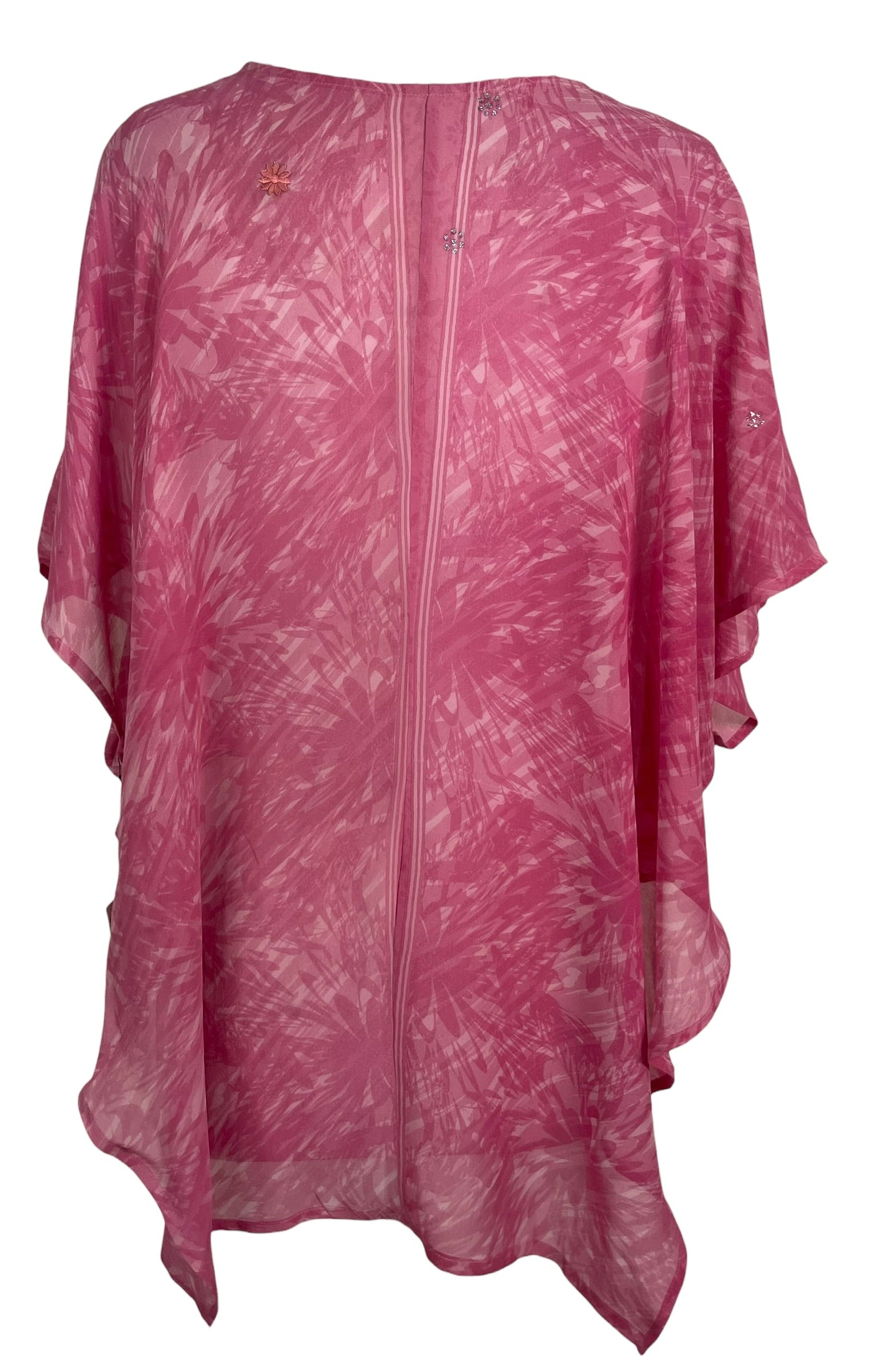 PRG9033 Sheer Wabi Sabi Pure Silk Waterfall Top