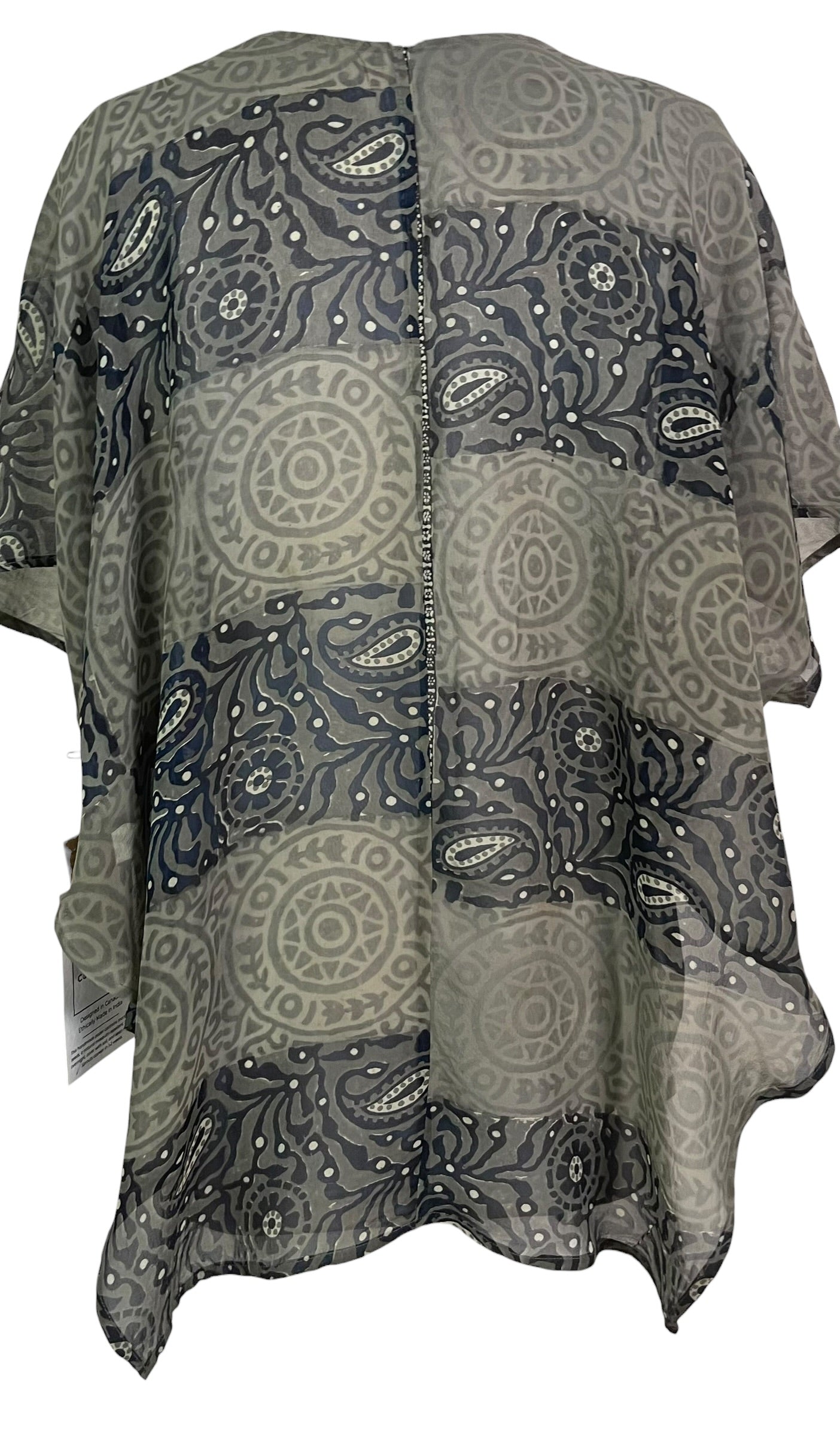 PRG8961 Sheer Wabi Sabi Pure Silk Waterfall Top