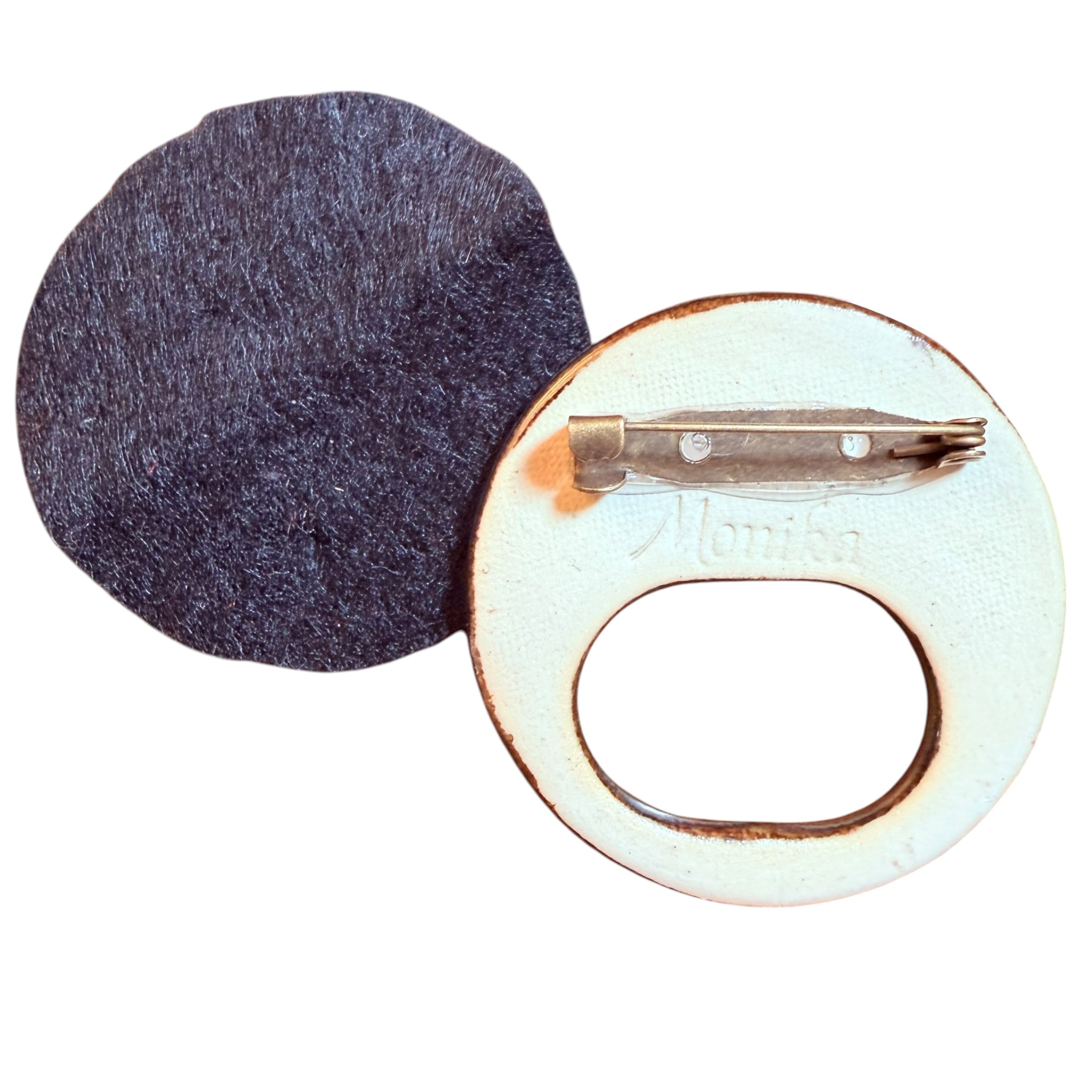 Matte Gunmetal and Copper Ceramic Glasses Minder