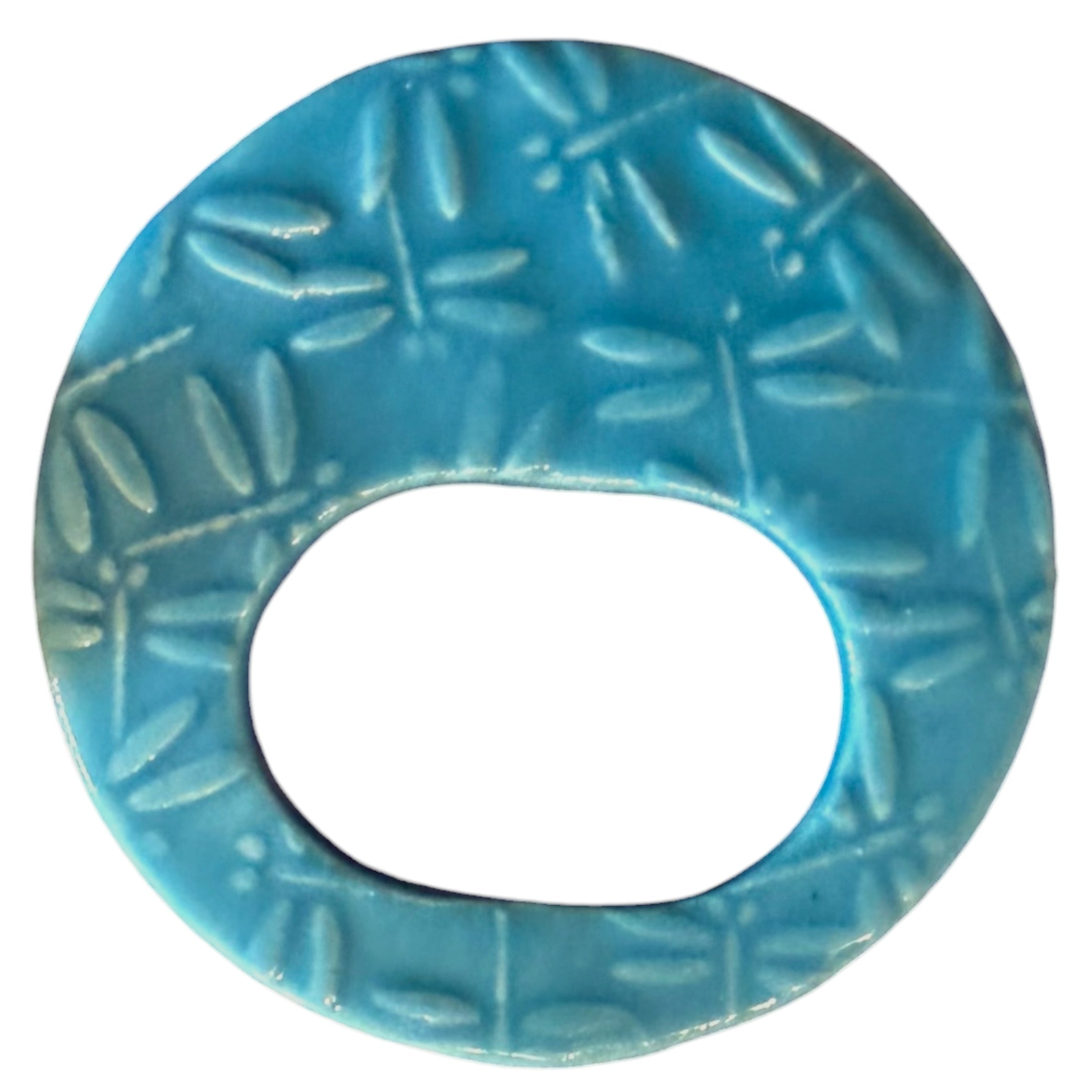 Teal Blue Dragonfly Ceramic Glasses Minder