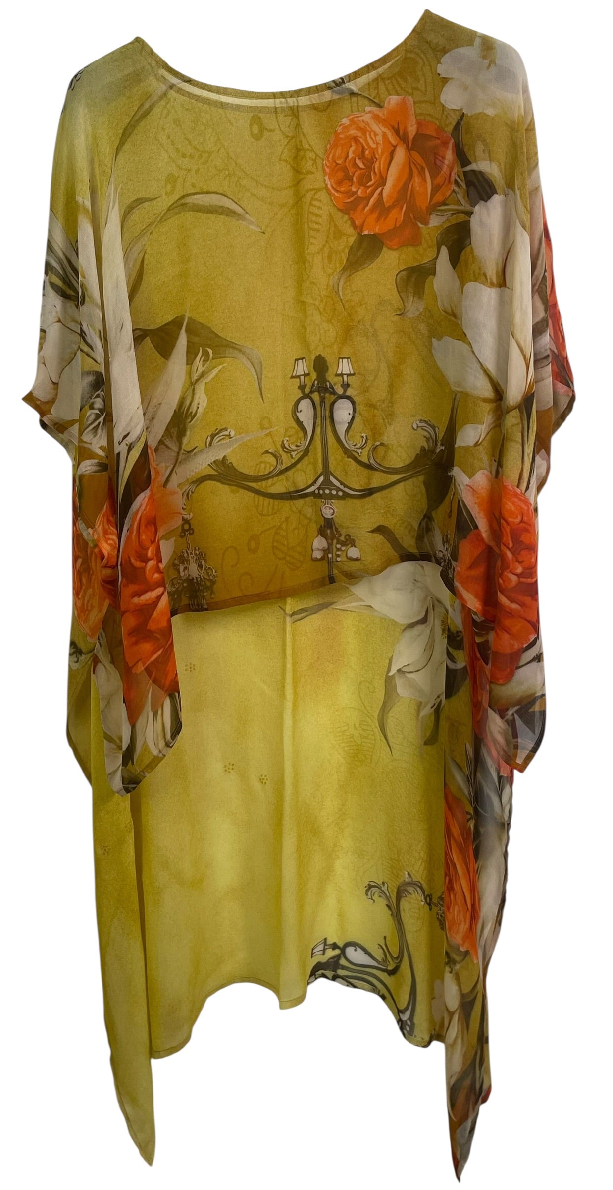 PRG9017 Sheer Avatar Pure Silk Hi Lo Top