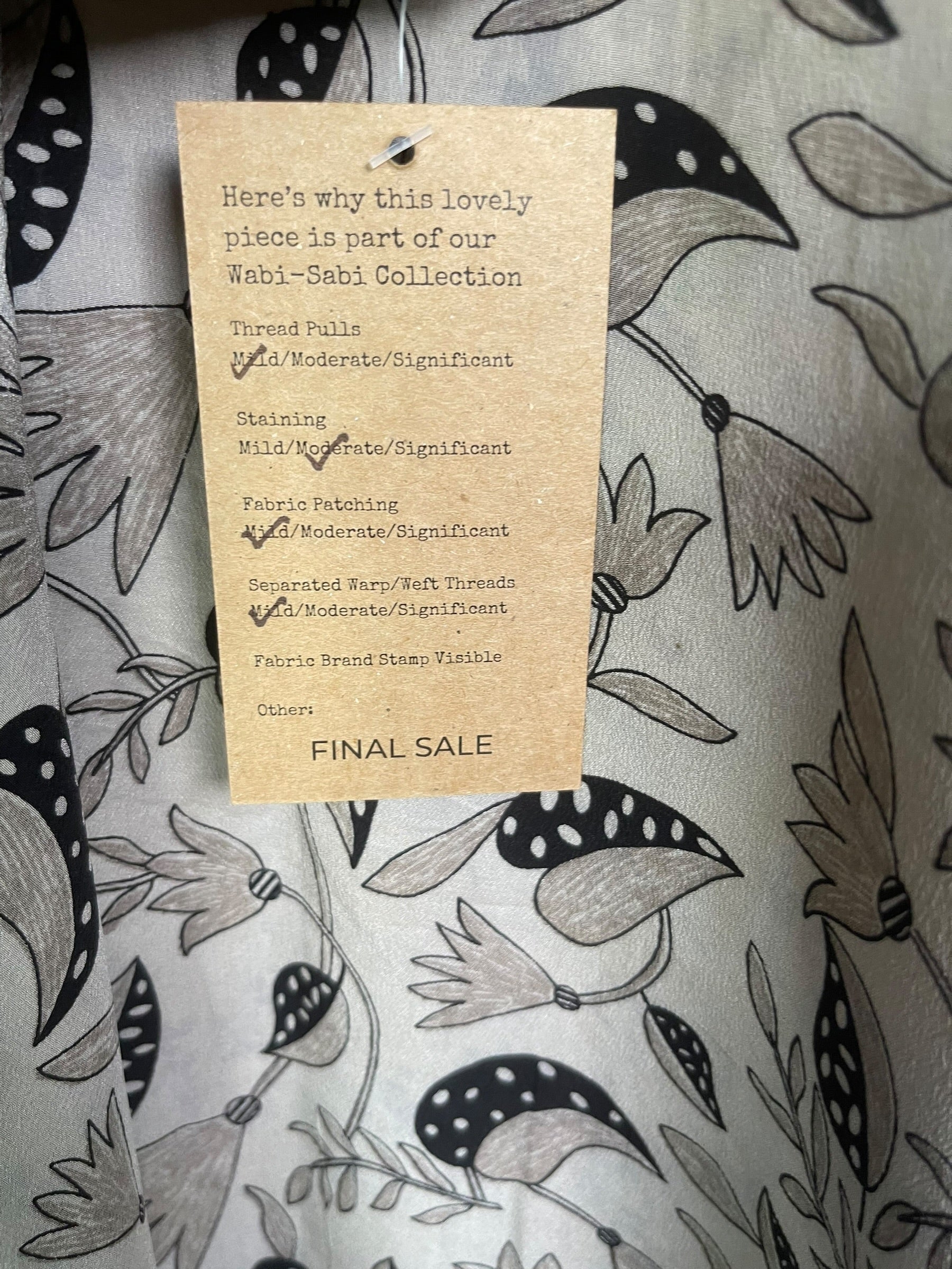 PRC8895 Wabi Sabi Pure Silk Hi Lo Top