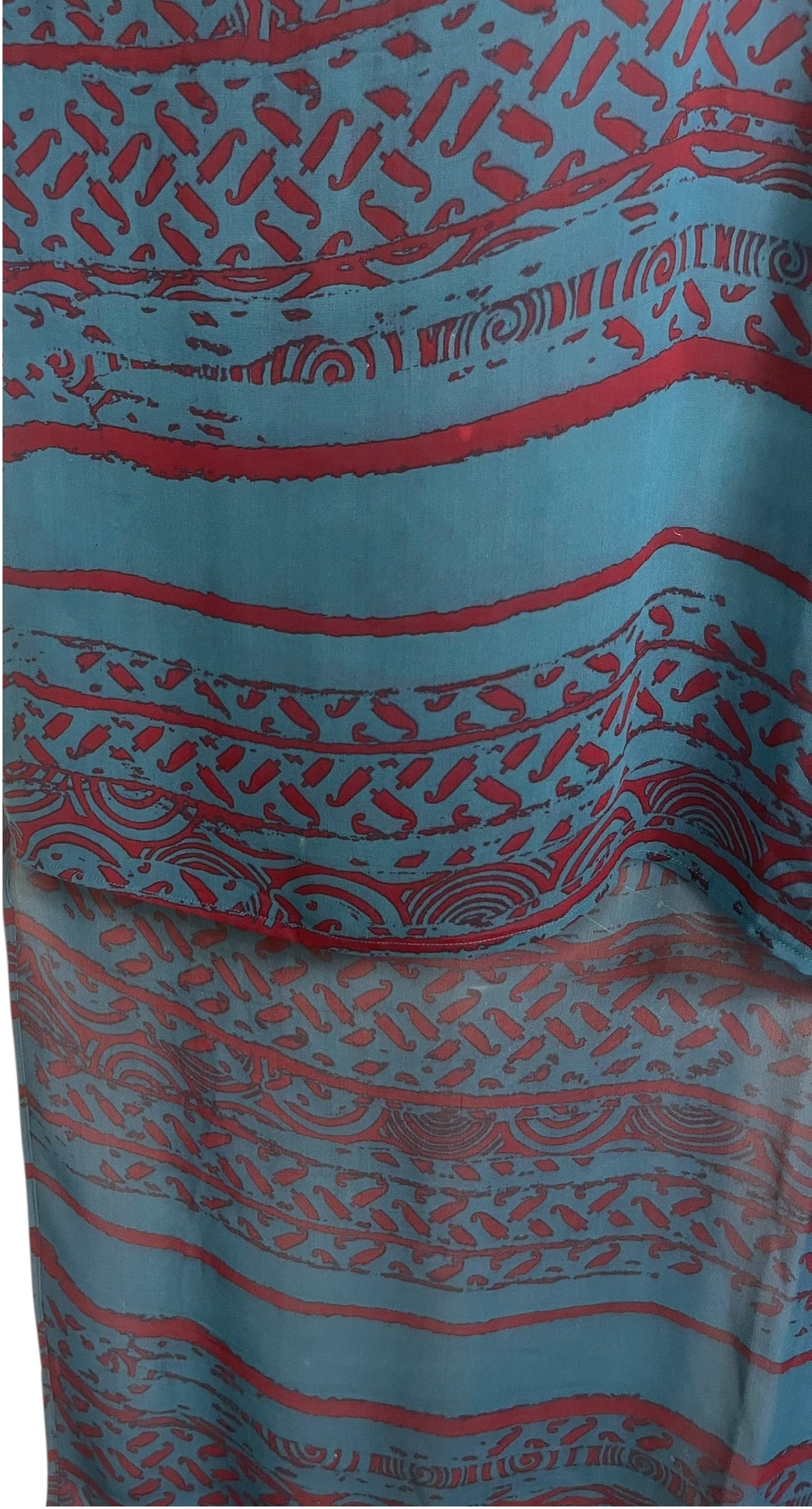 PRG8922 Sheer Wabi Sabi Pure Silk Hi Lo Top