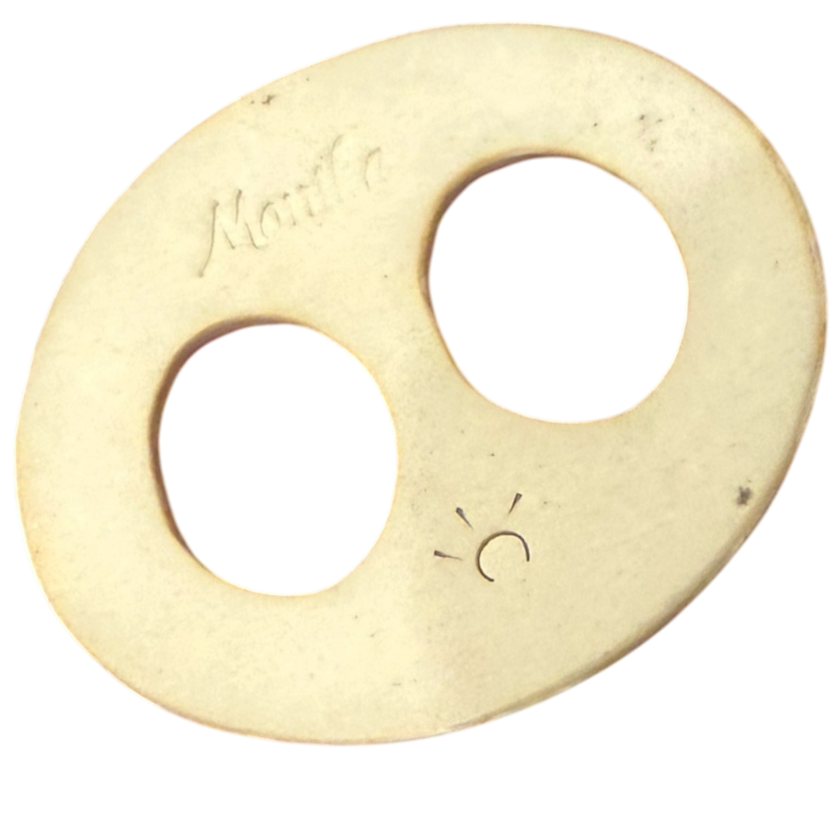 Arctic Acanthus Ceramic Scarf Ring