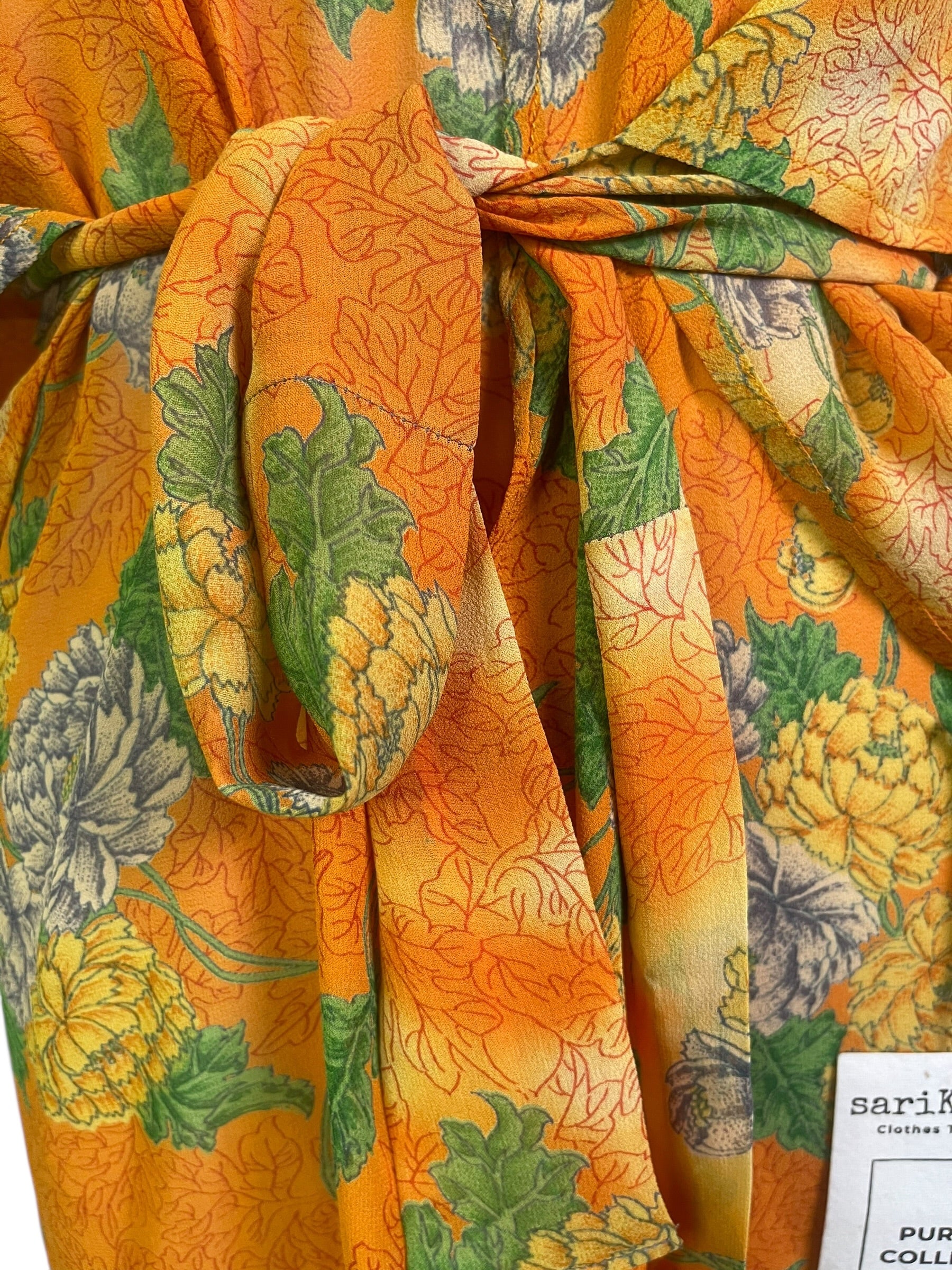 Releases Sunday at 8pm EST PRG9028 Sheer Avatar Pure Silk Kimono-Sleeved Jacket with Belt