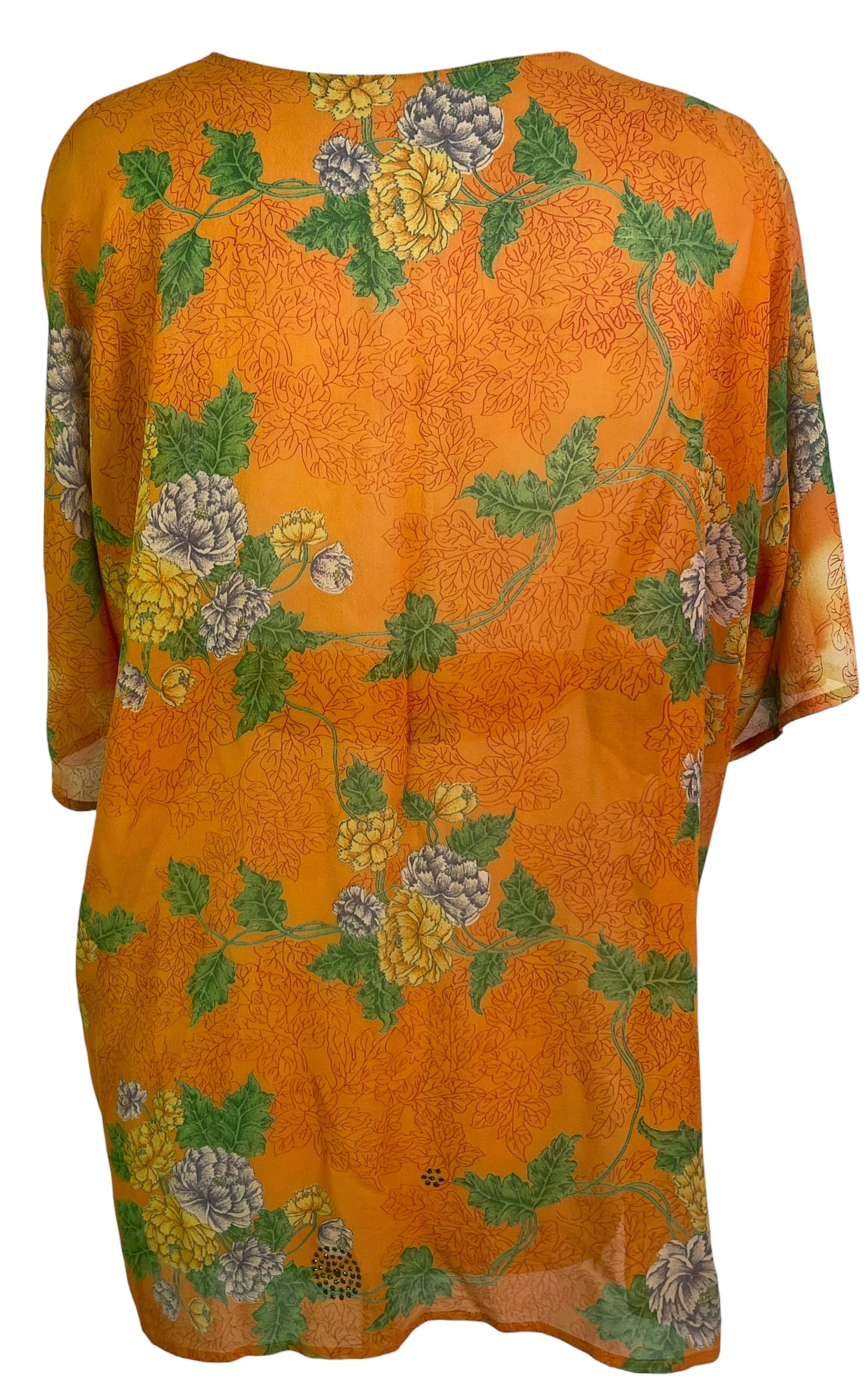Releases Sunday at 8pm EST PRG9028 Sheer Avatar Pure Silk Kimono-Sleeved Jacket with Belt