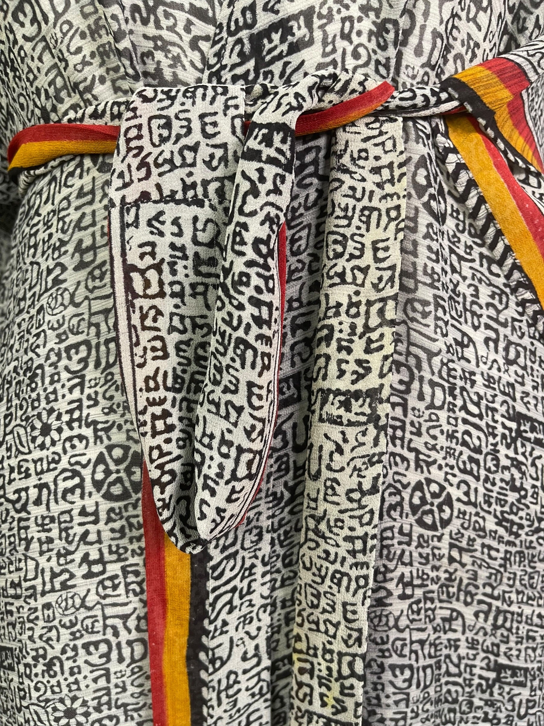 Releases Sunday at 8pm EST PRG9023 Sheer Wabi Sabi Pure Silk Kimono-Sleeved Jacket with Belt