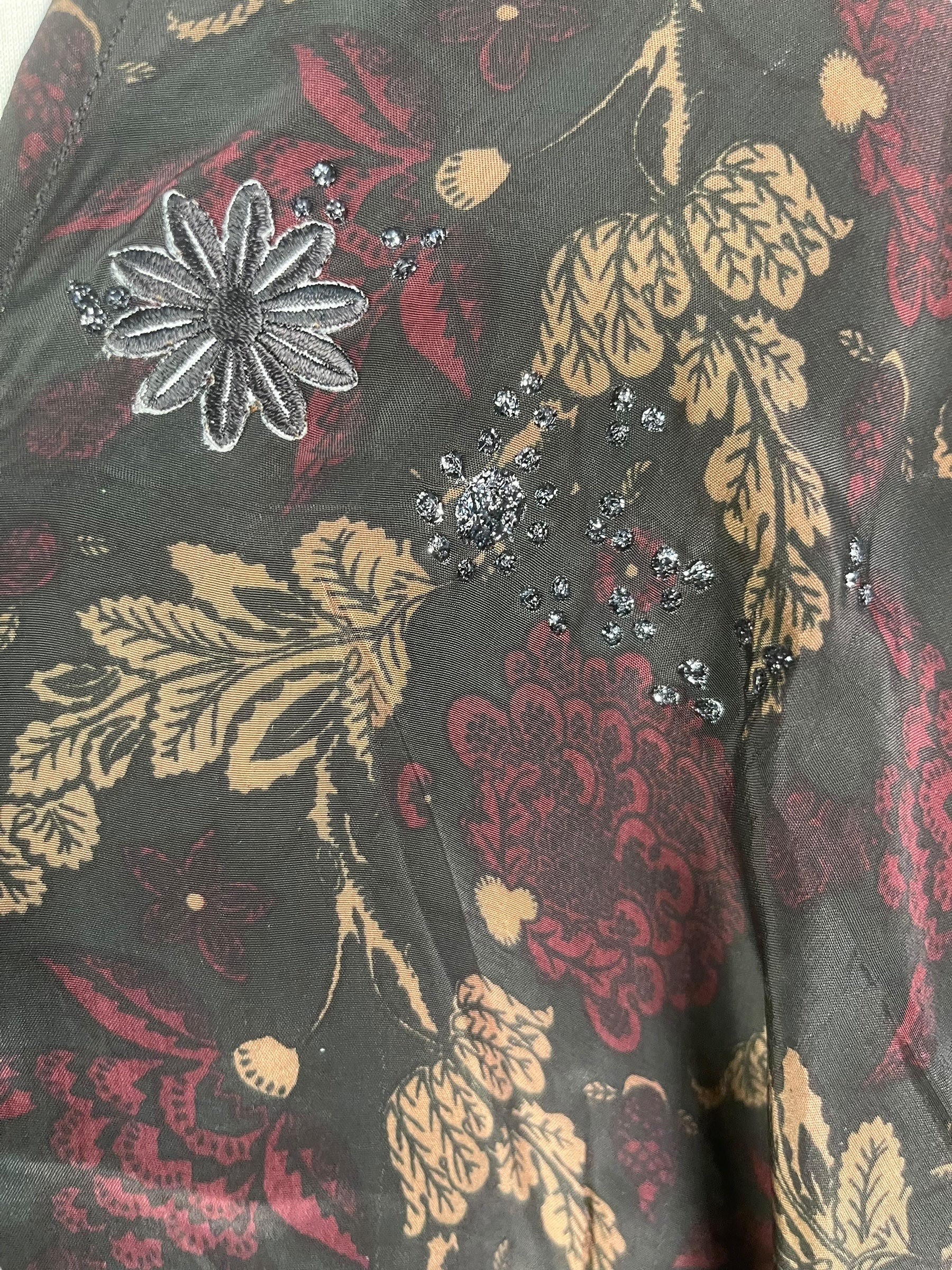 PRS8258 Sheer Avatar Long Pure Silk Satin Kimono Sleeved Duster with Belt