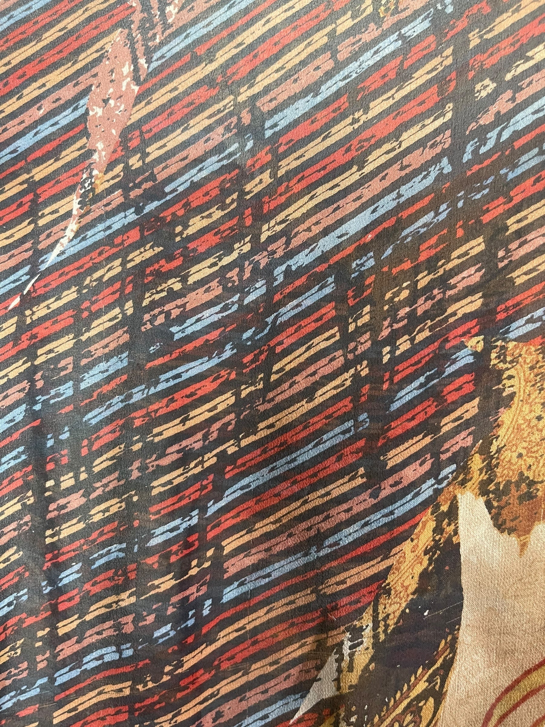 PRG8218 Sheer Avatar Long Pure Silk Kimono Sleeved Duster with Belt