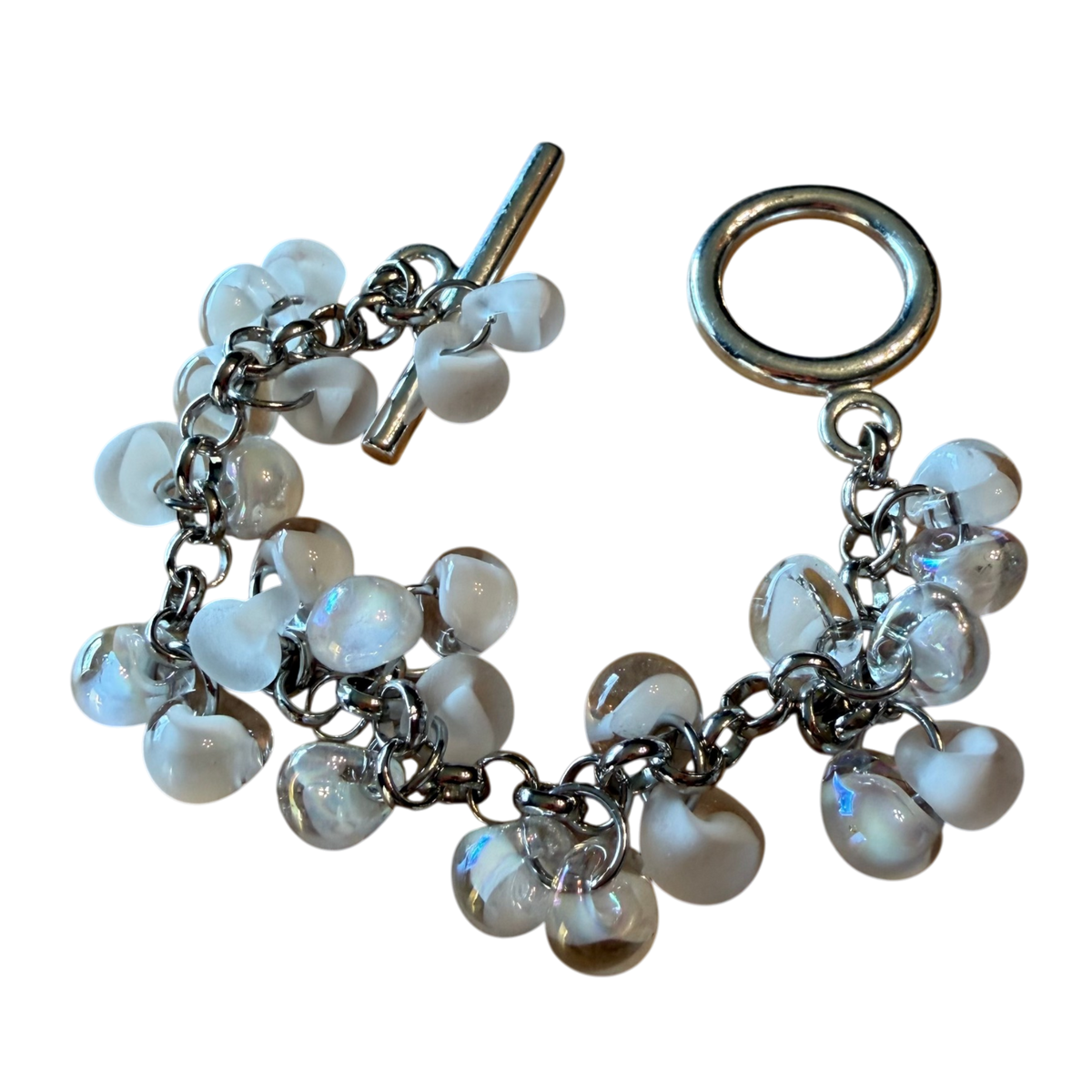 Releases Sunday at 8pm EST Glacier Lampwork Bracelet