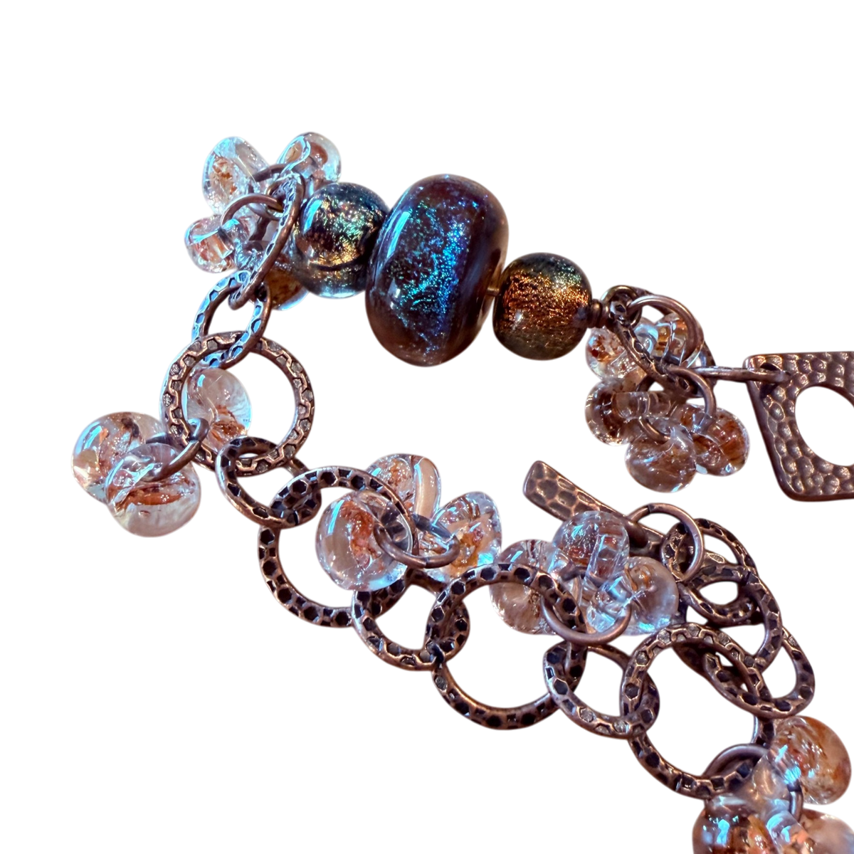 Releases Sunday at 8pm EST Earthy Lampwork Bracelet