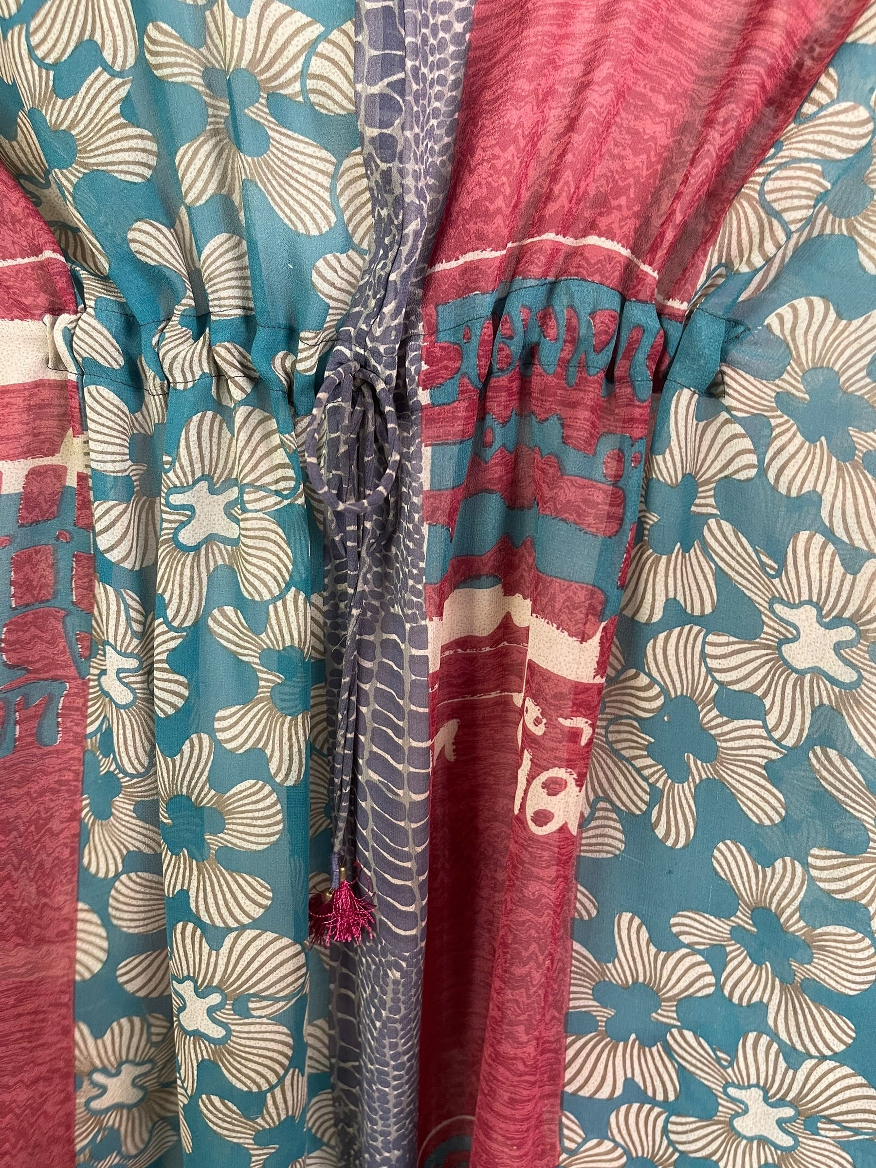 Releases Sunday at 8pm EST PRG8948 Sheer Wabi Sabi Pure Silk Maxi Kaftan
