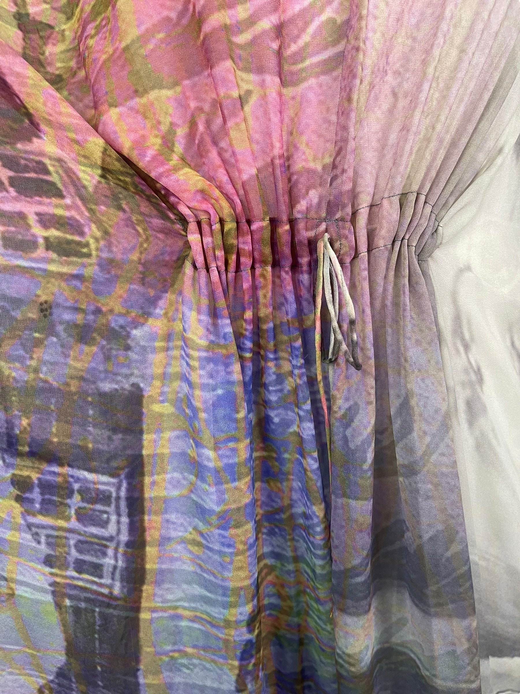 PRG8213 Sheer Avatar Pure Silk Maxi Kaftan