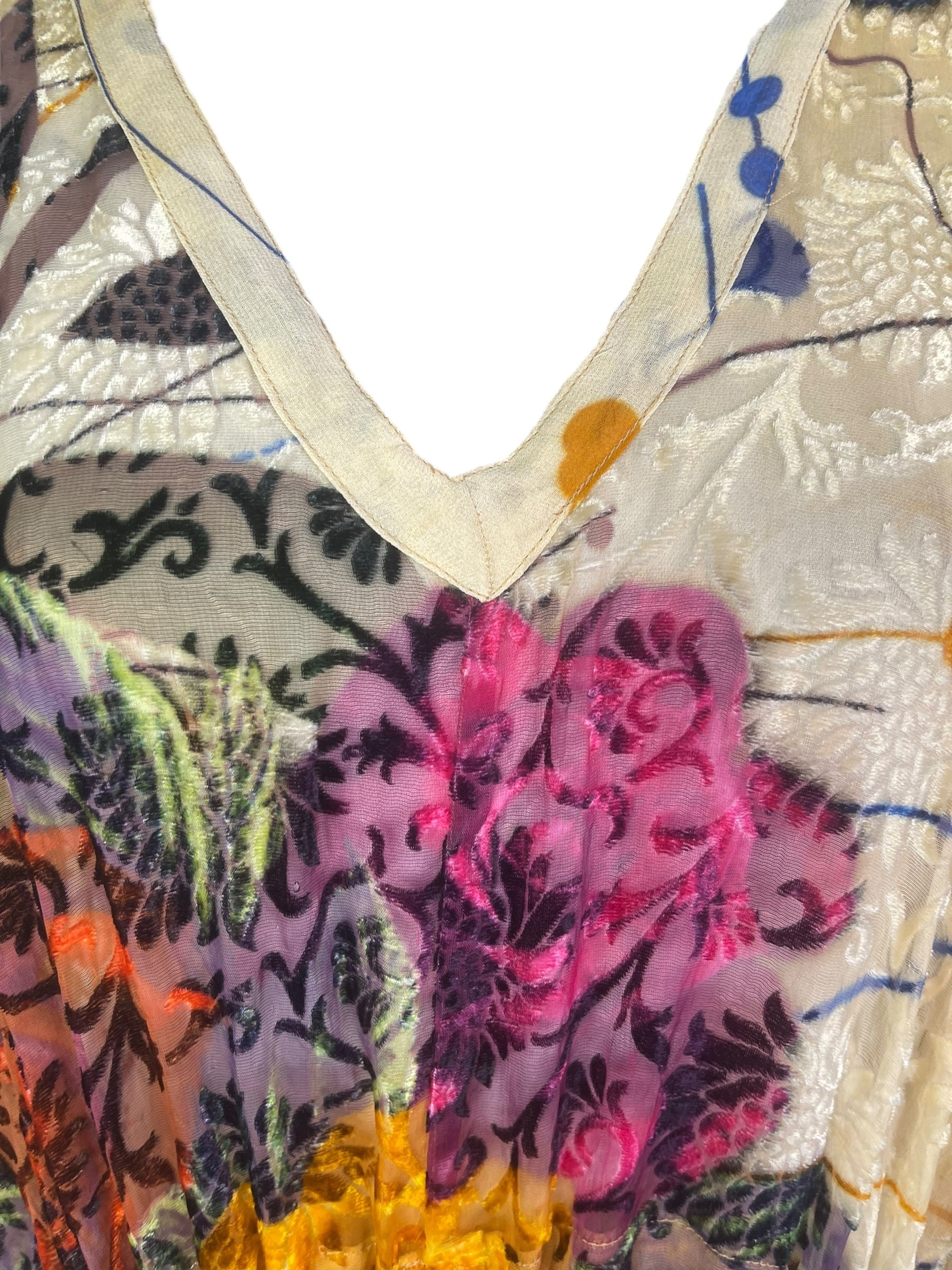 PRG8264 Sheer Avatar Pure Silk Maxi Kaftan by DECEMBER2025 – Handmade ethical Maxi Kaftan from sariKNOTsari using upcycled silk. Designed in Canada for travel and slow fashion, loved from Toronto to LA to Sydney.