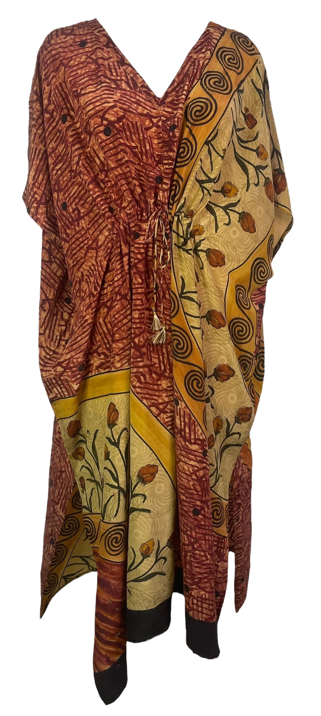 PRC8243 Avatar Pure Silk Maxi Kaftan