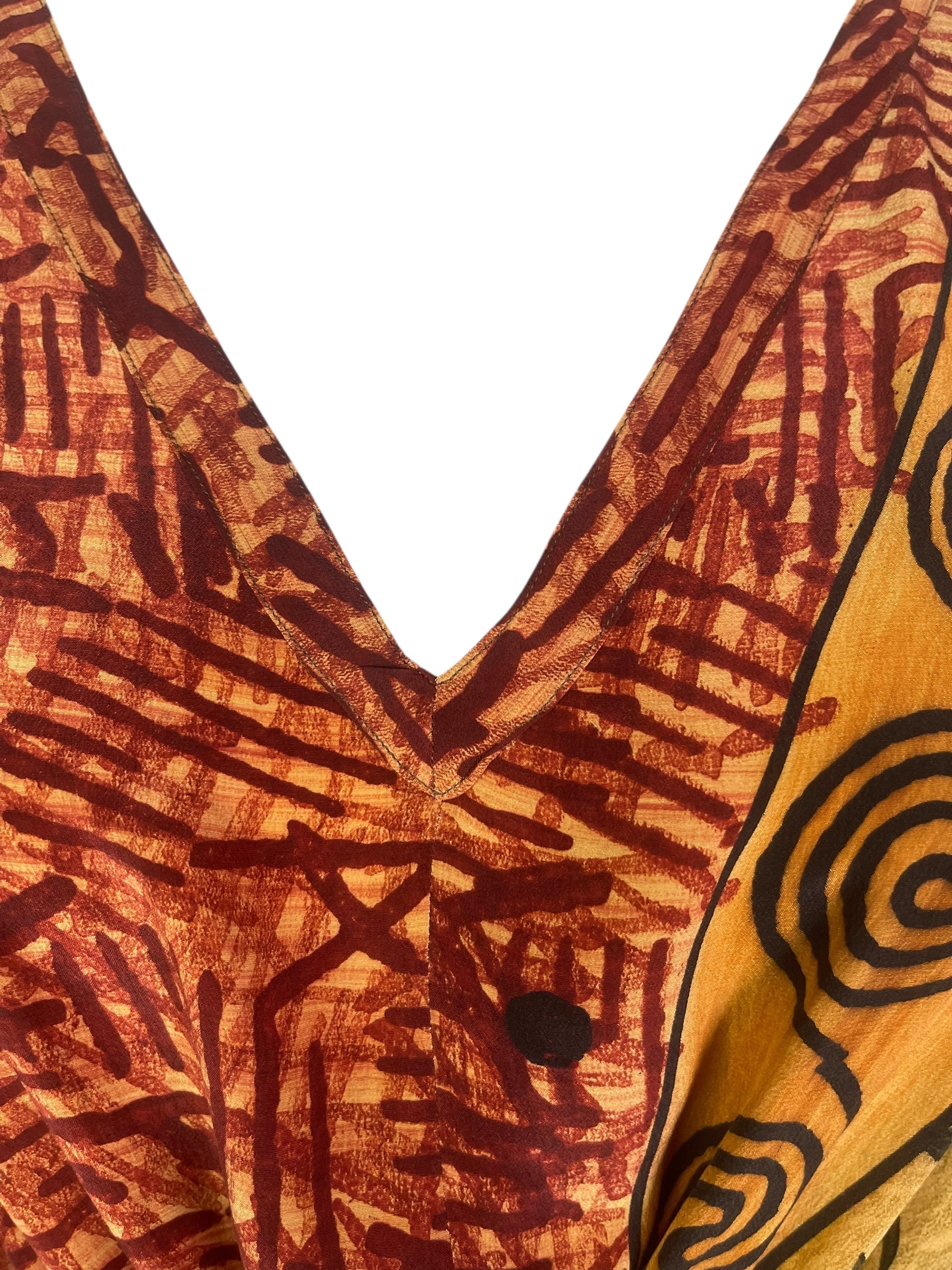 PRC8243 Avatar Pure Silk Maxi Kaftan