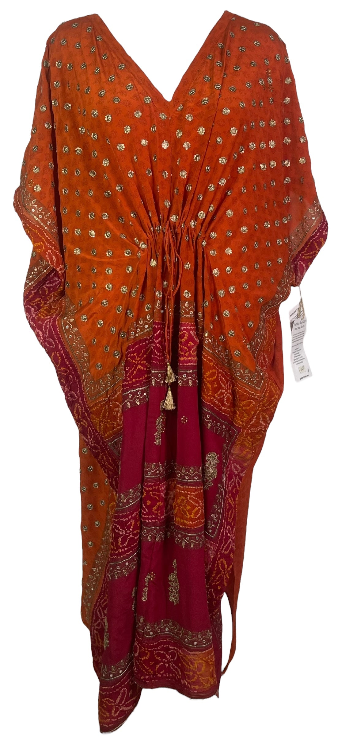 PRC8251 Avatar Pure Silk Maxi Kaftan