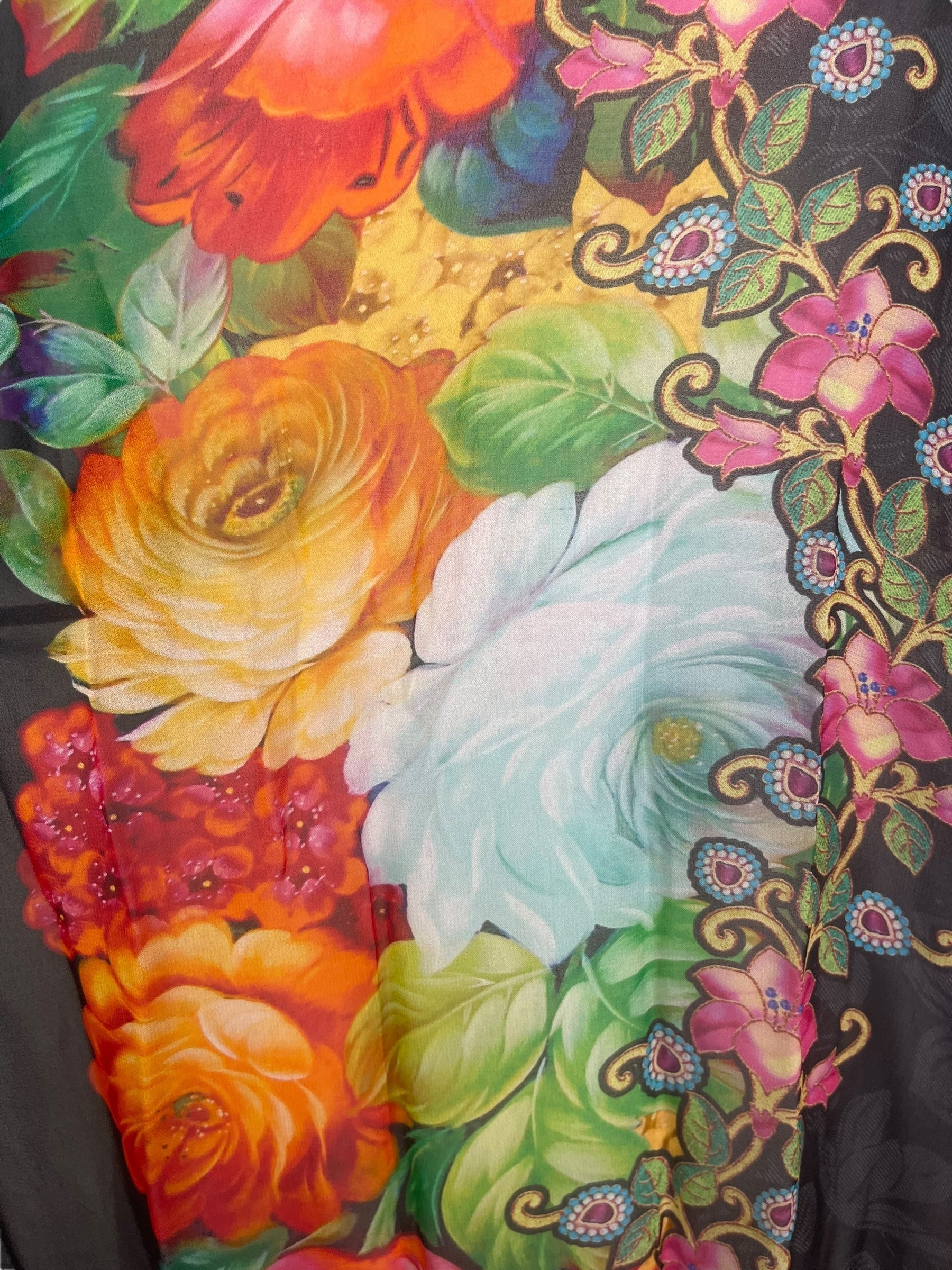 PRG8210 Sheer Avatar Pure Silk Maxi Kaftan by DECEMBER2025 – Handmade ethical Maxi Kaftan from sariKNOTsari using upcycled silk. Designed in Canada for travel and slow fashion, loved from Toronto to LA to Sydney.