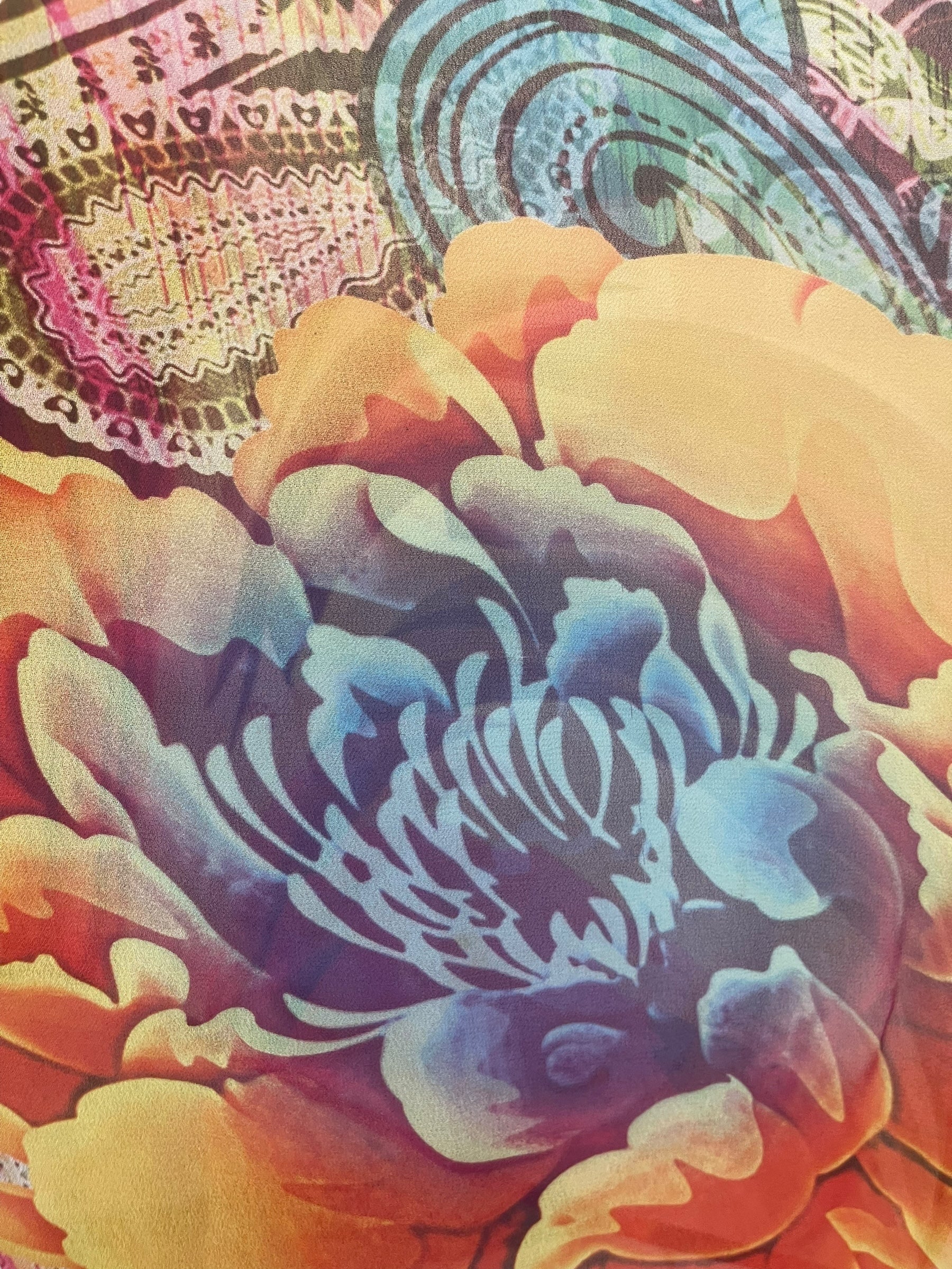 PRG8268 Sheer Avatar Pure Silk Maxi Kaftan