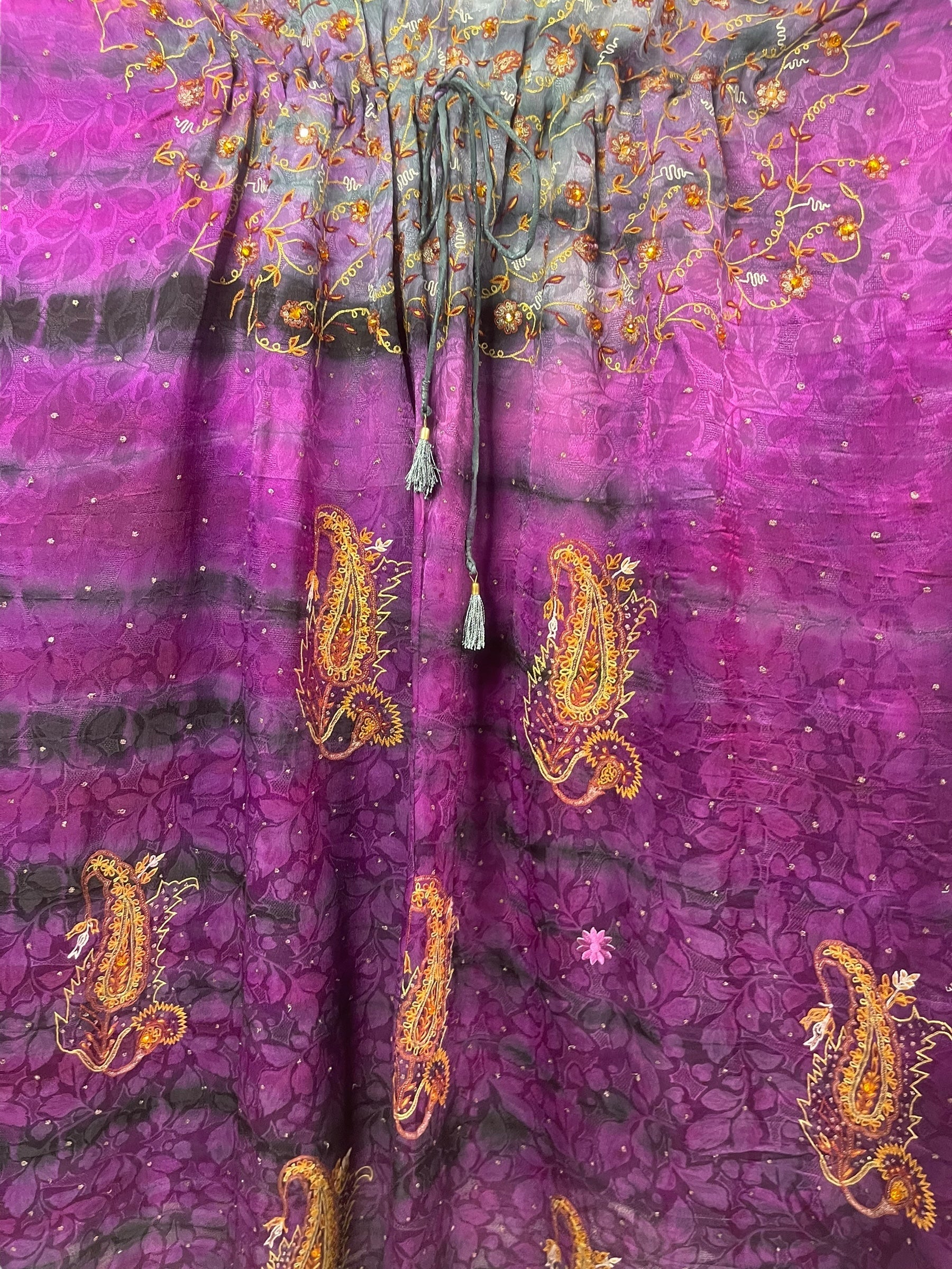 PRC8247 Avatar Pure Silk Maxi Kaftan