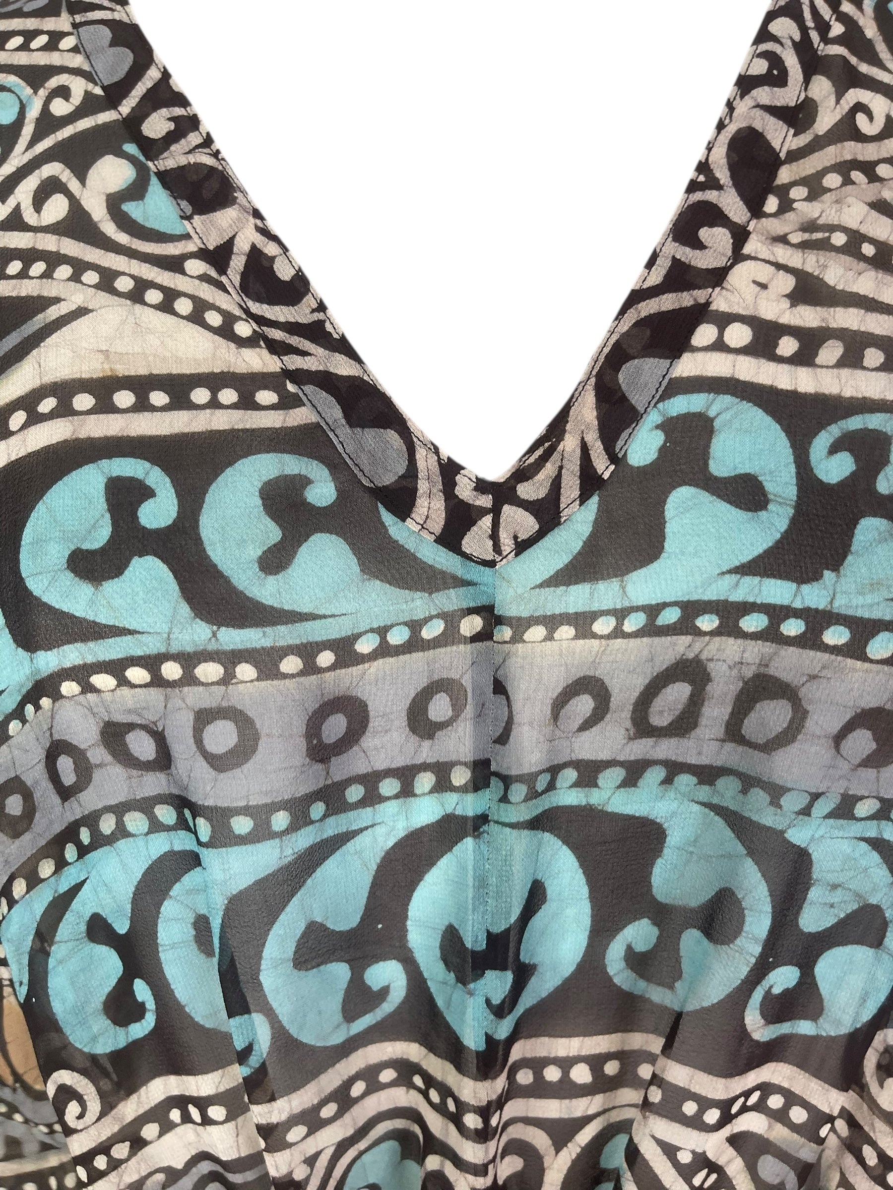 PRG8271 Sheer Avatar Pure Silk Maxi Kaftan