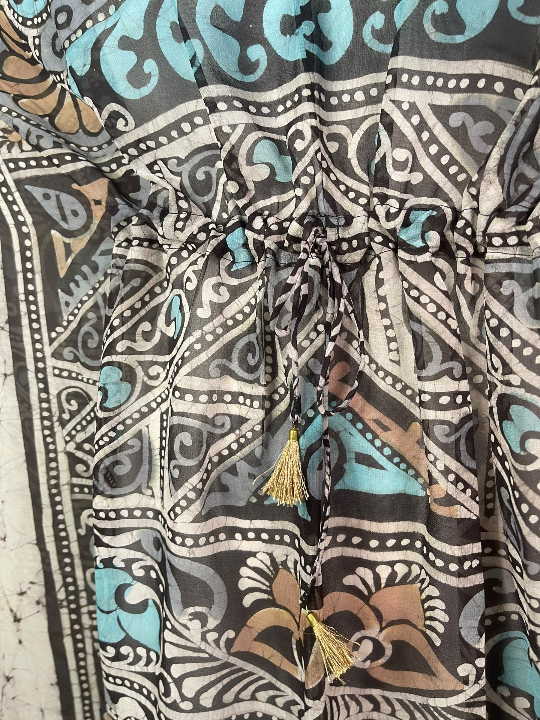 PRG8271 Sheer Avatar Pure Silk Maxi Kaftan