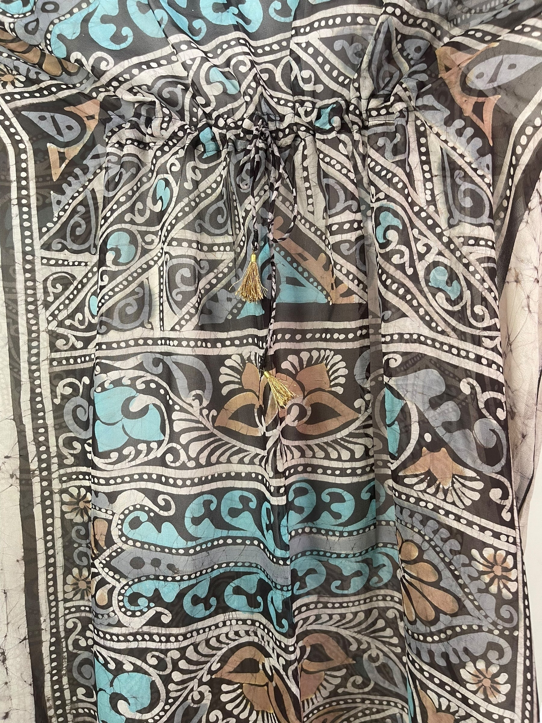 PRG8271 Sheer Avatar Pure Silk Maxi Kaftan