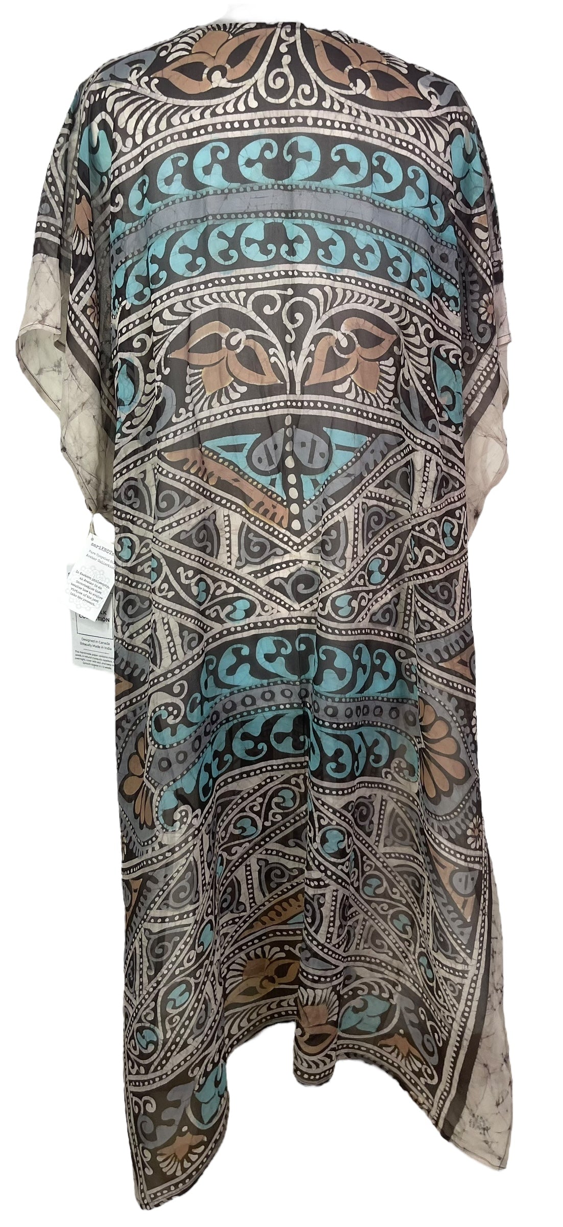 PRG8271 Sheer Avatar Pure Silk Maxi Kaftan