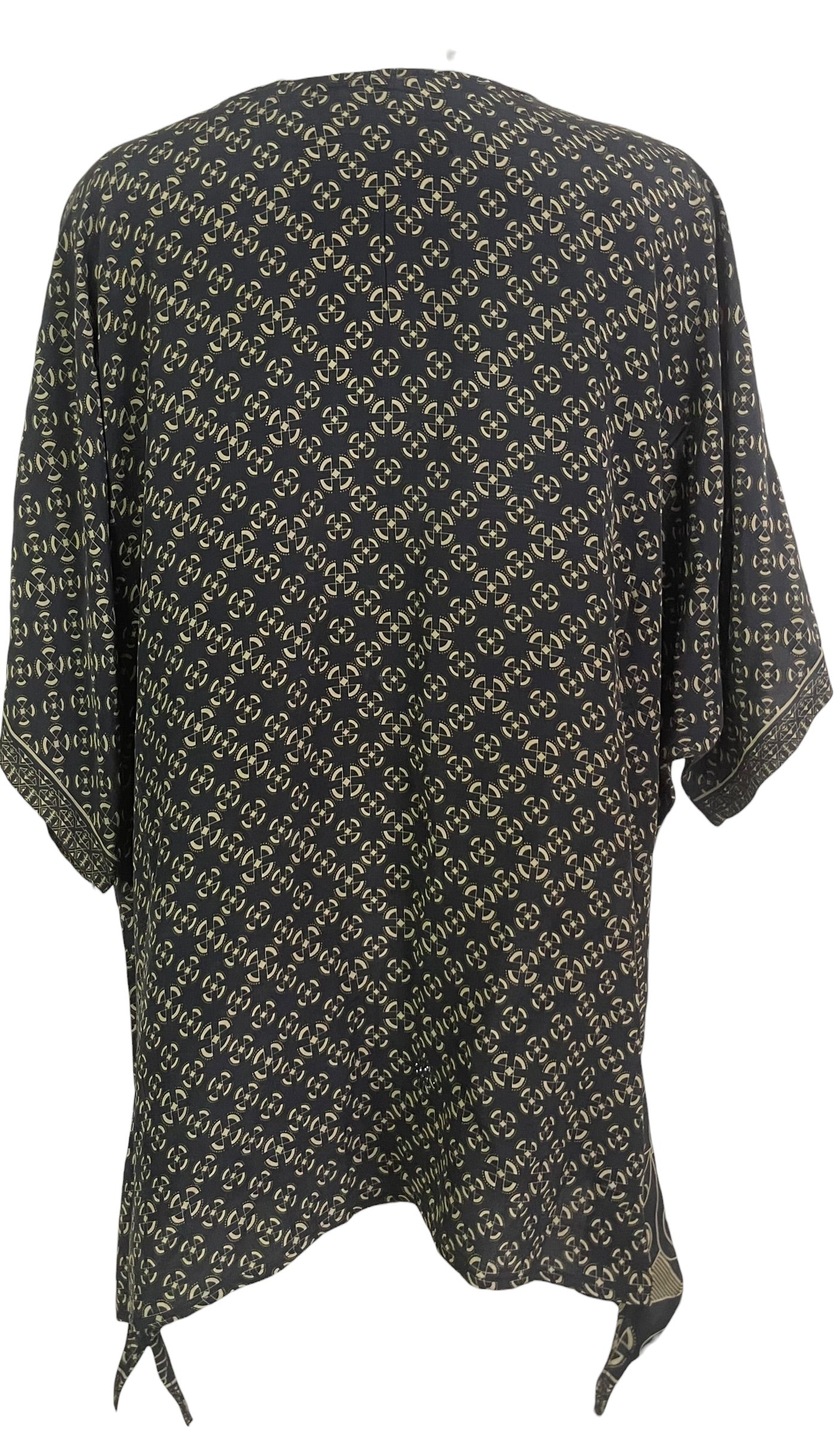 PRC9059 Avatar Pure Silk Long Tunic with Side Ties