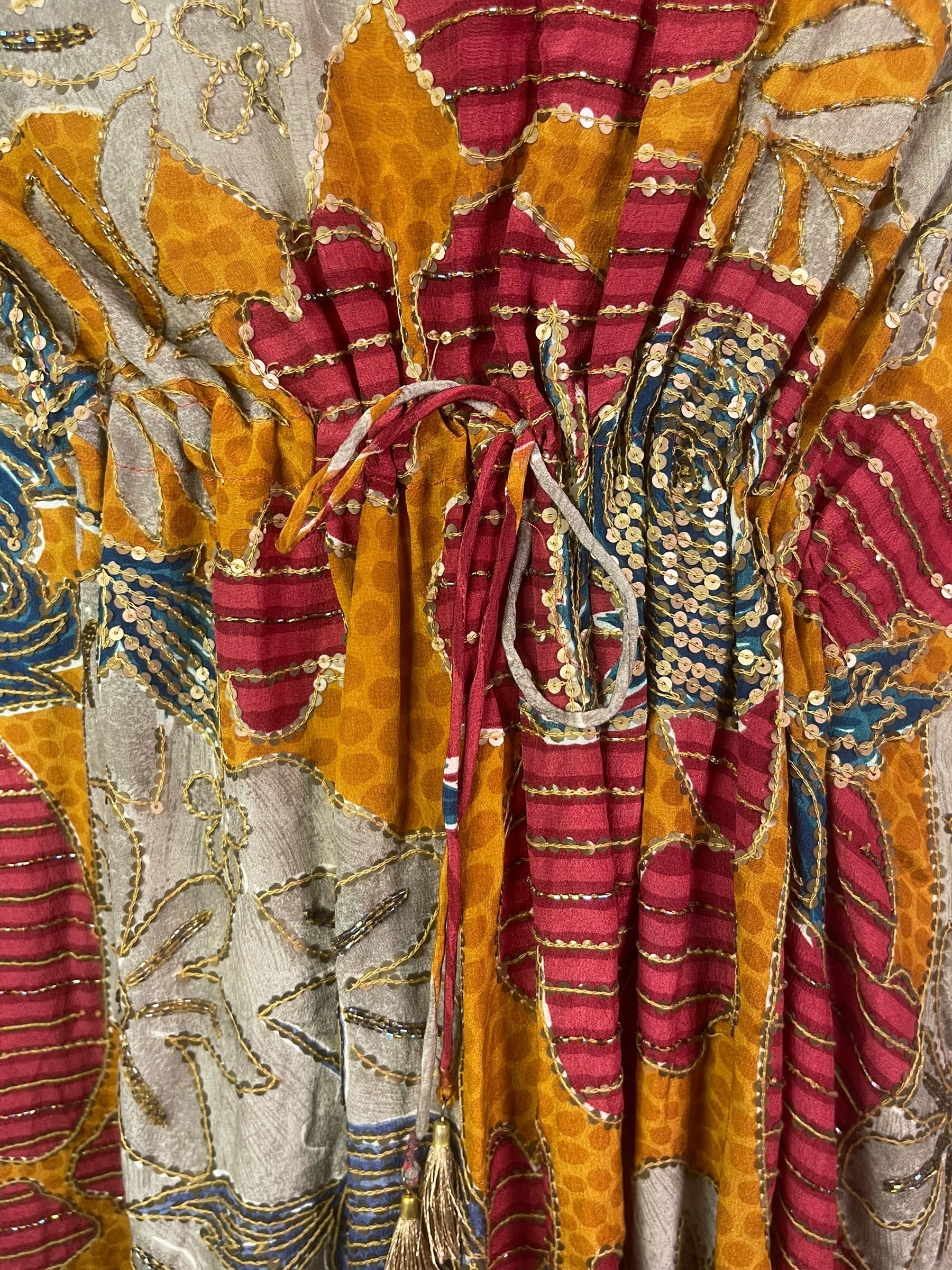 PRC8255 Avatar Pure Silk Maxi Kaftan