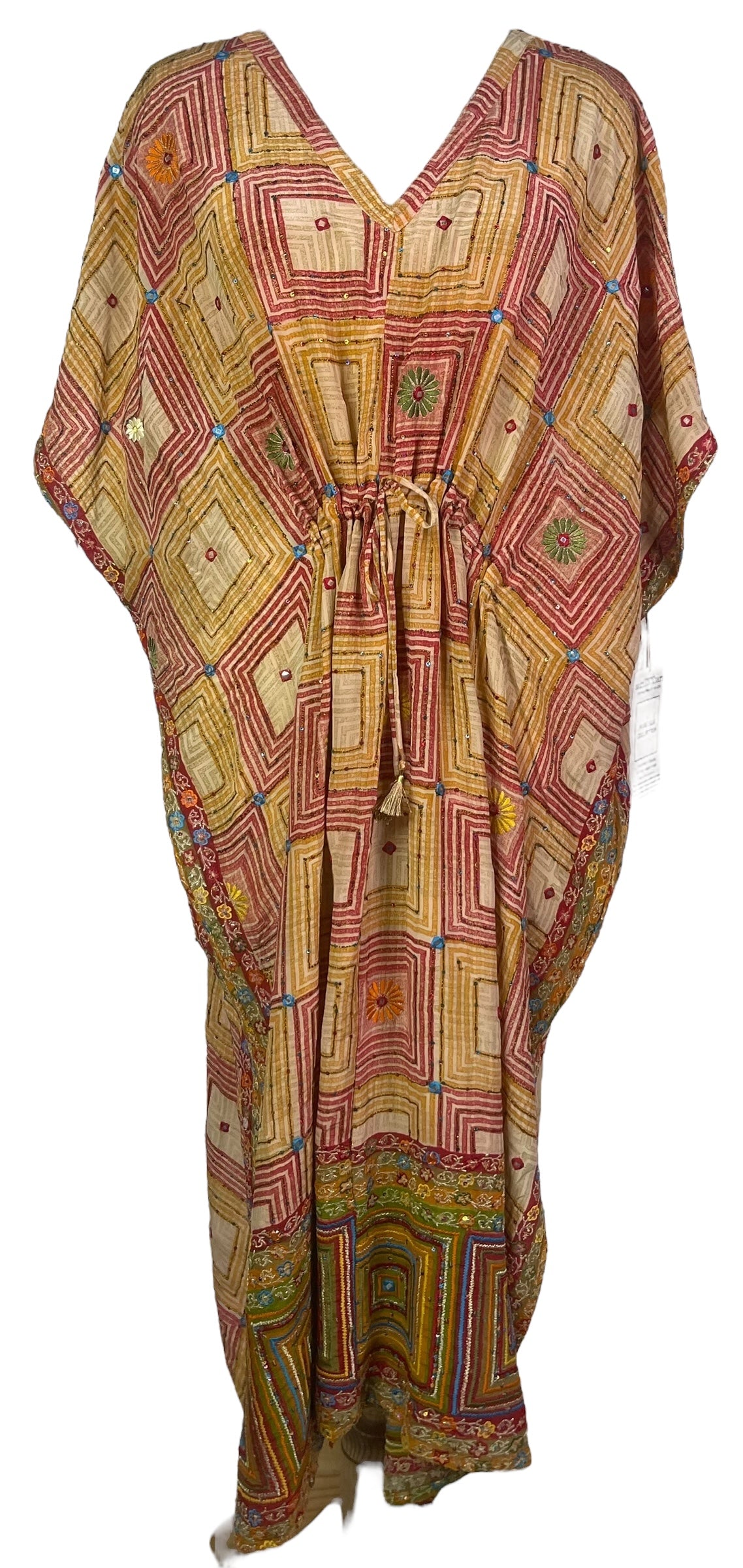 PRC8248 Avatar Pure Silk Maxi Kaftan