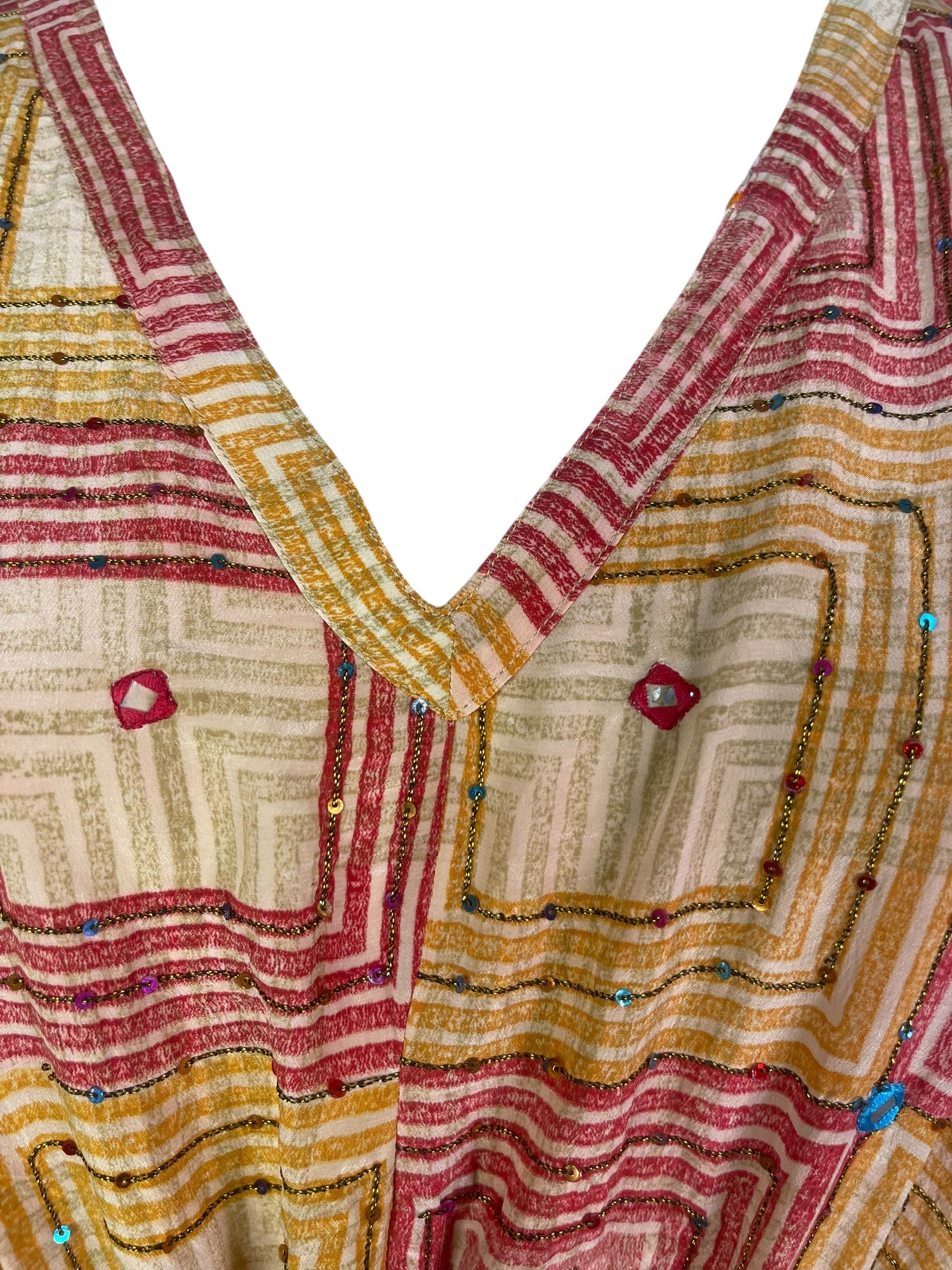 PRC8248 Avatar Pure Silk Maxi Kaftan