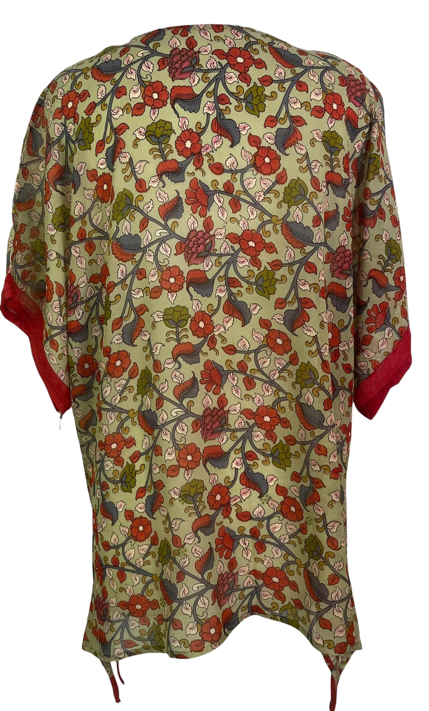 Releases Sunday at 8pm EST PRG9053 Sheer Avatar Pure Silk Long Tunic with Side Ties