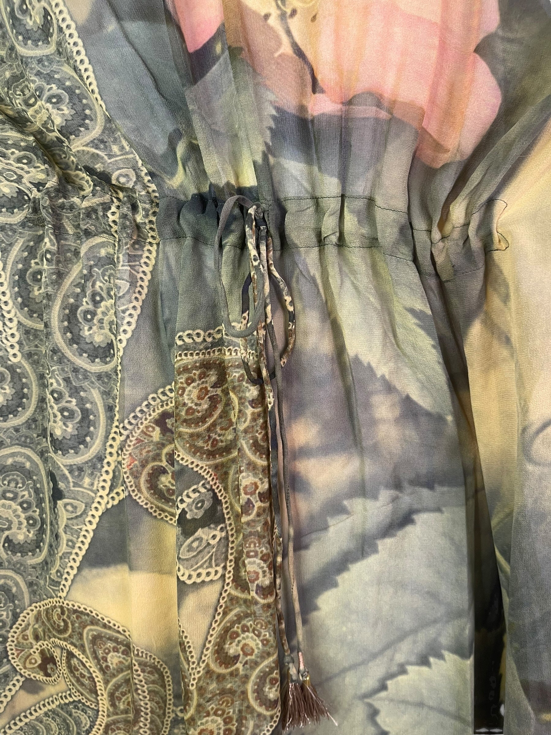 PRG8262 Sheer Avatar Pure Silk Maxi Kaftan