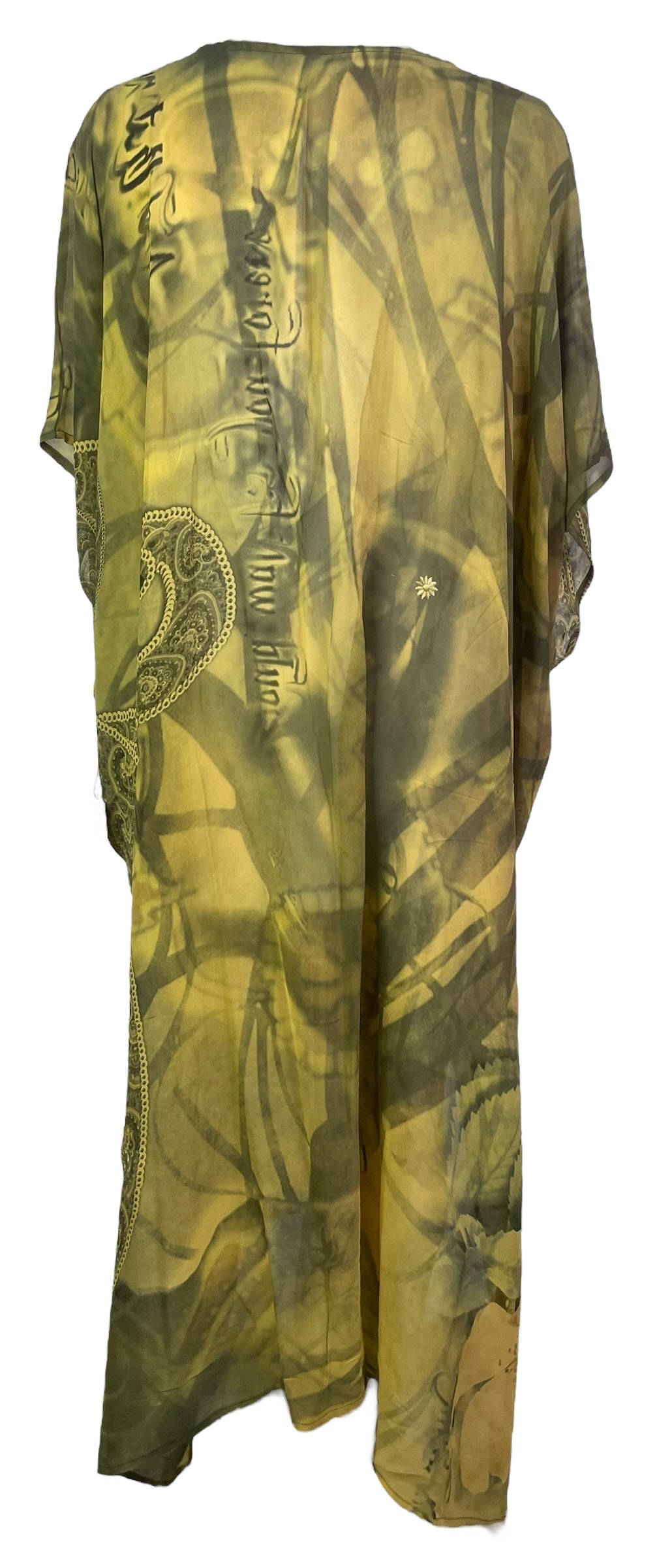 PRG8262 Sheer Avatar Pure Silk Maxi Kaftan